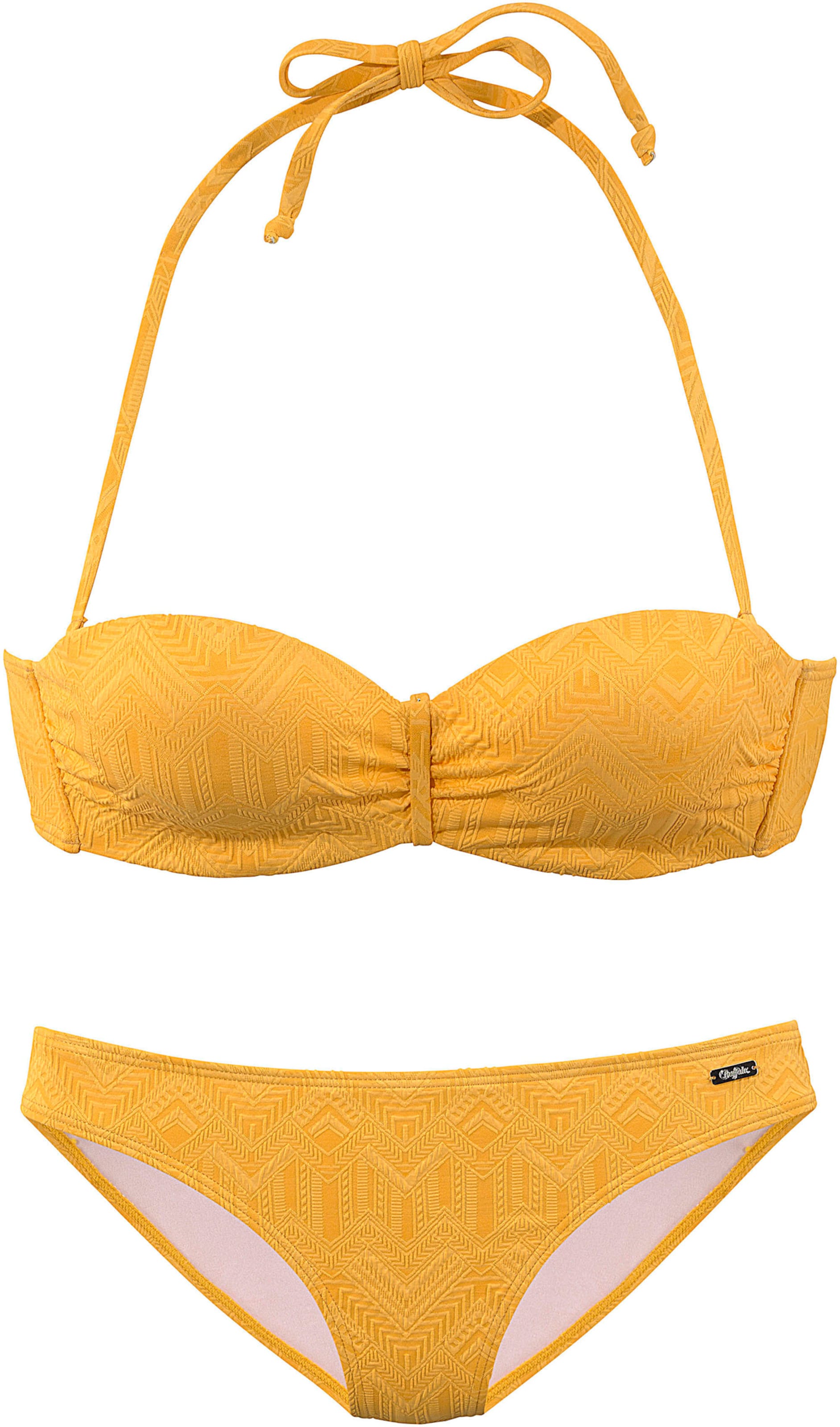 Bügel-Bandeau-Bikini in gelb von Buffalo