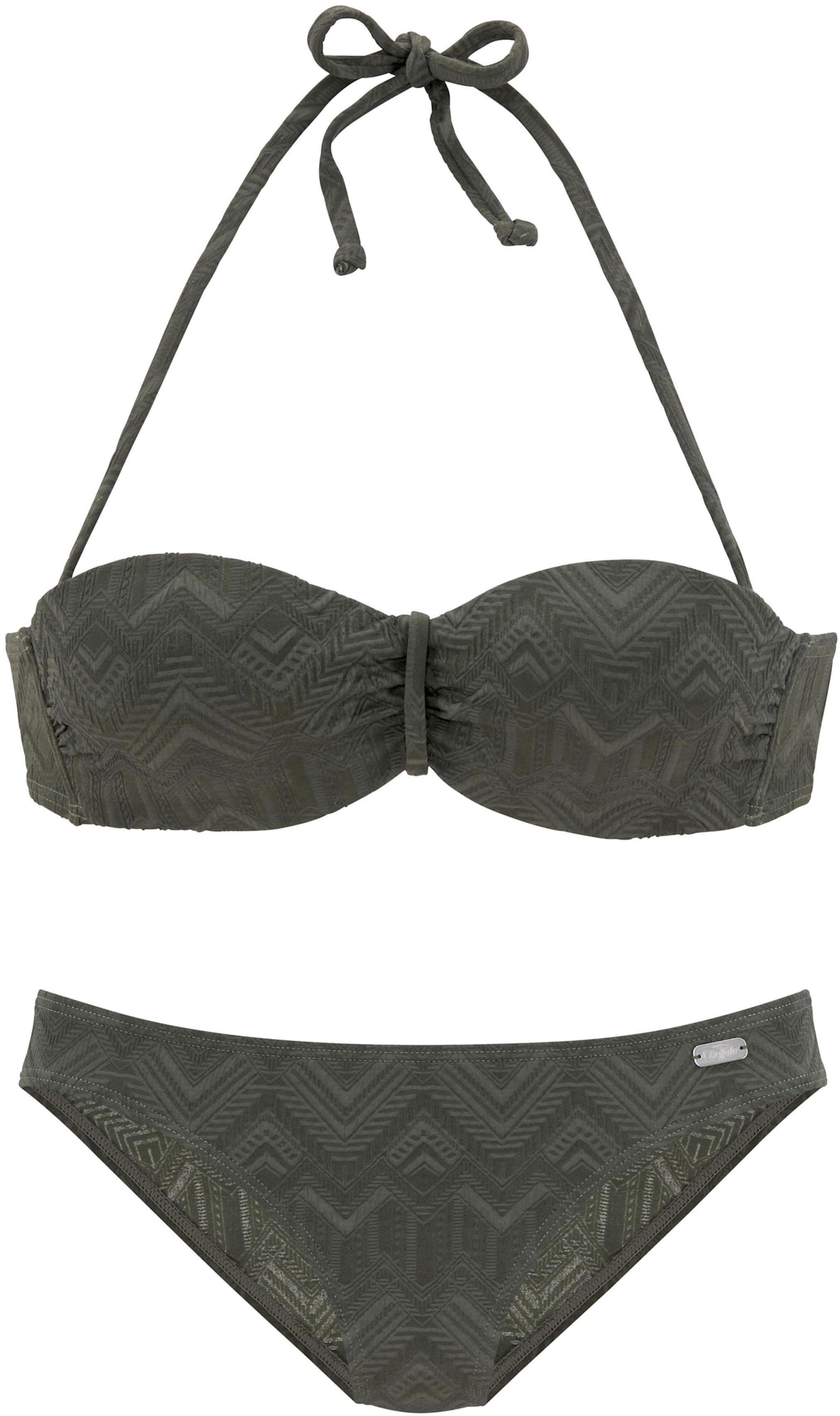 Bügel-Bandeau-Bikini in oliv von Buffalo