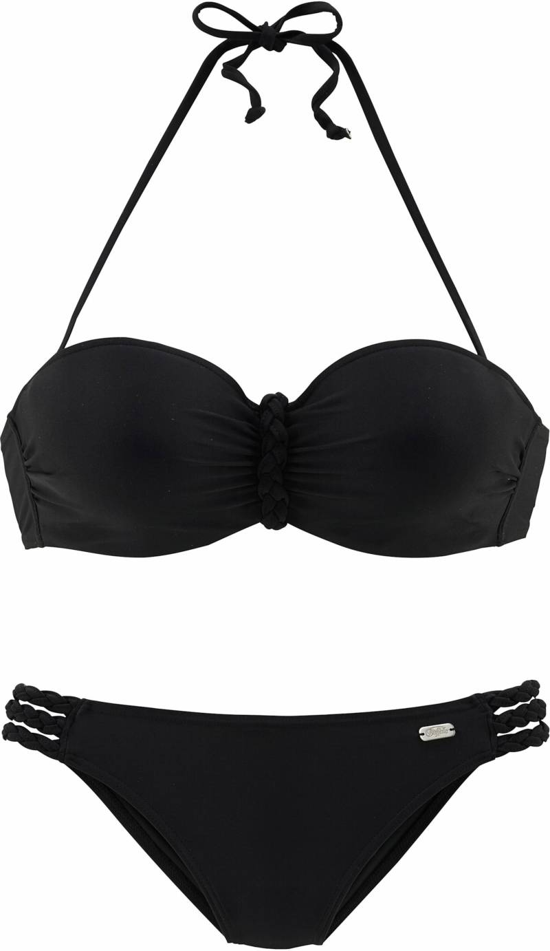 Bügel-Bandeau-Bikini in schwarz von Buffalo