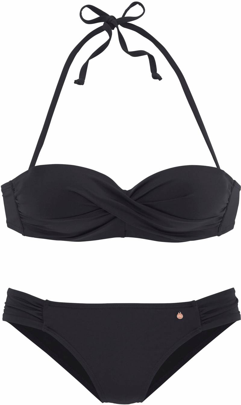 Bügel-Bandeau-Bikini in schwarz von s.Oliver