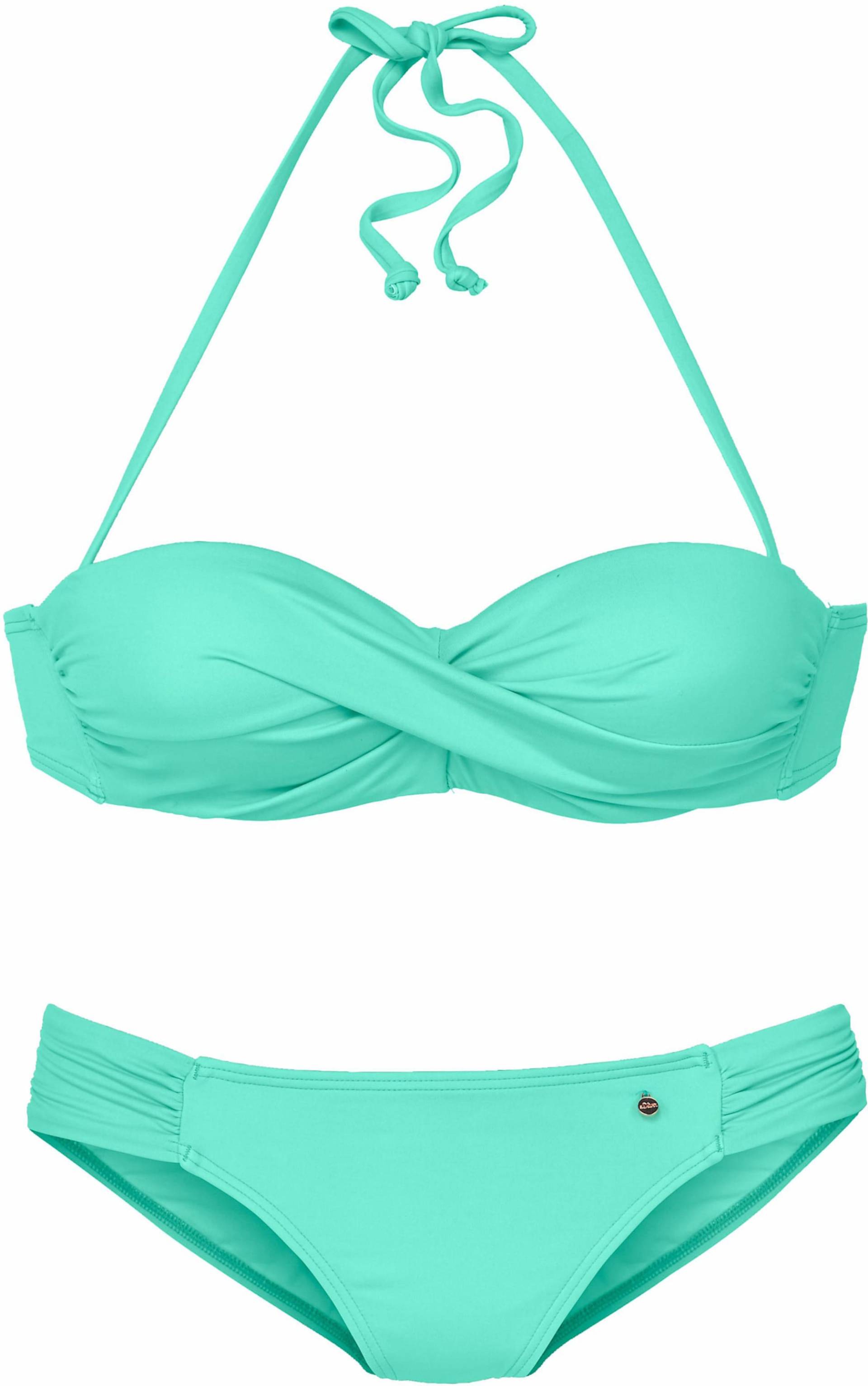 Bügel-Bandeau-Bikini in türkis von s.Oliver