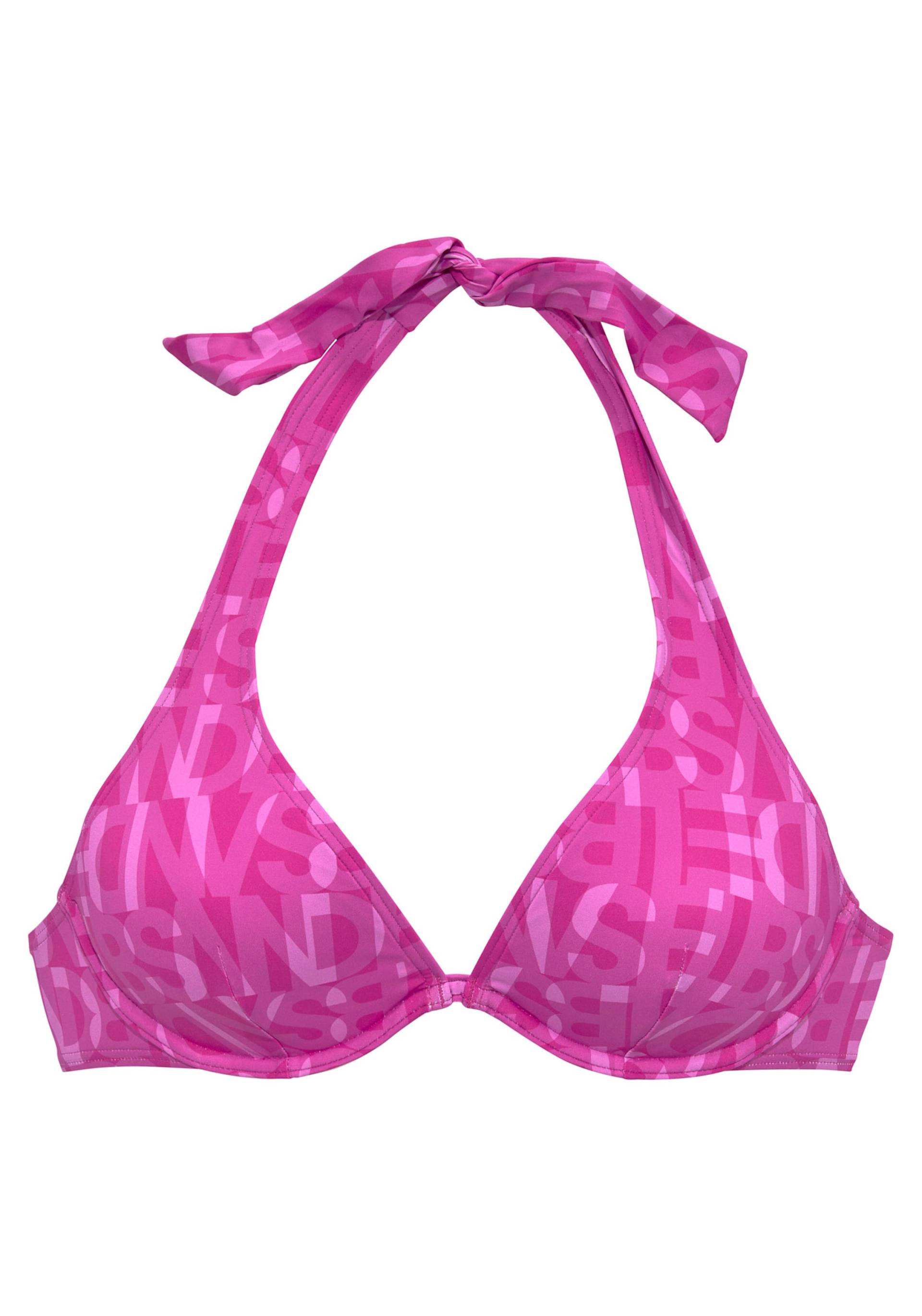 Bügel-Bikini-Top in fuchsia von Elbsand