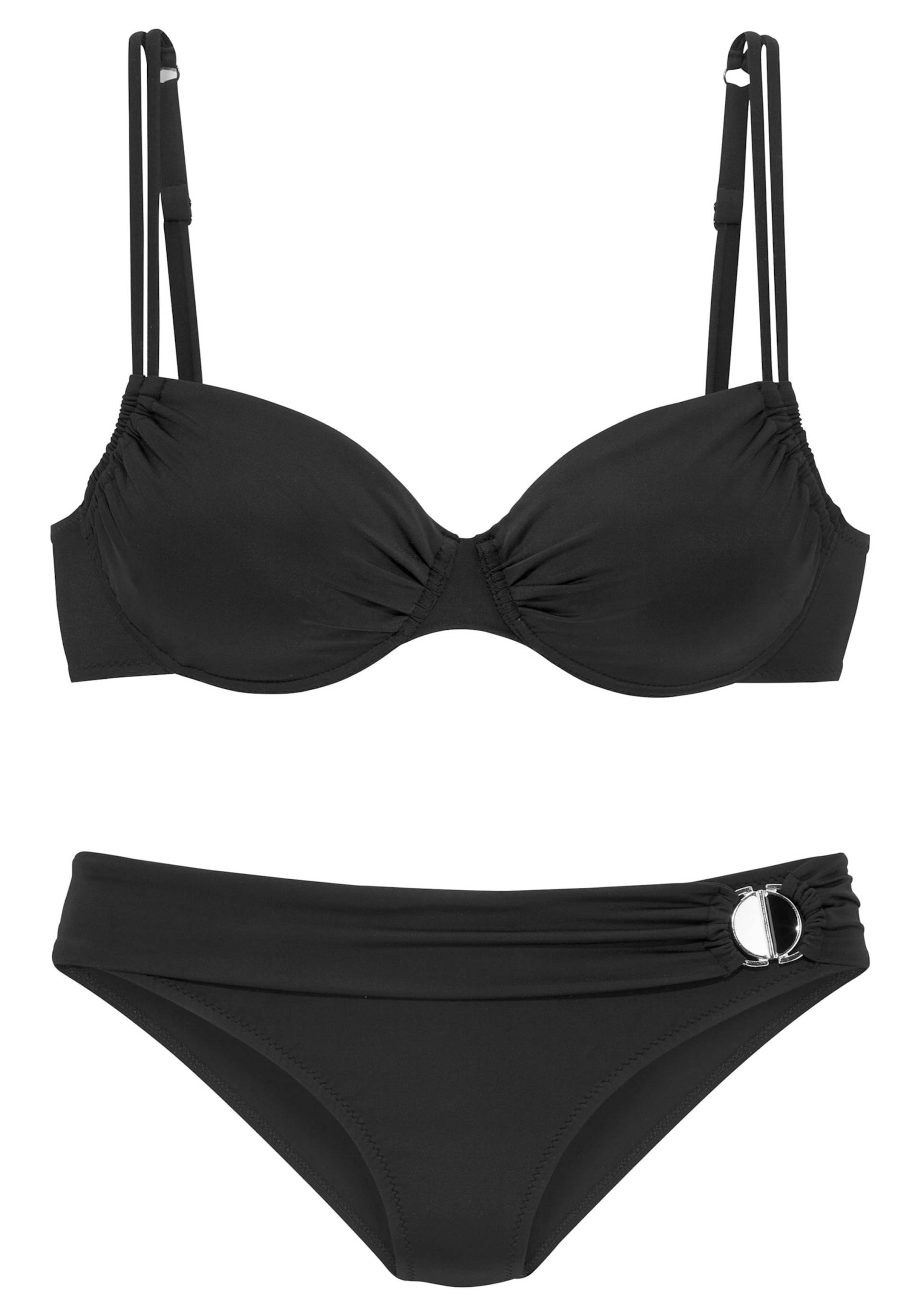 Bügel-Bikini in schwarz von JETTE