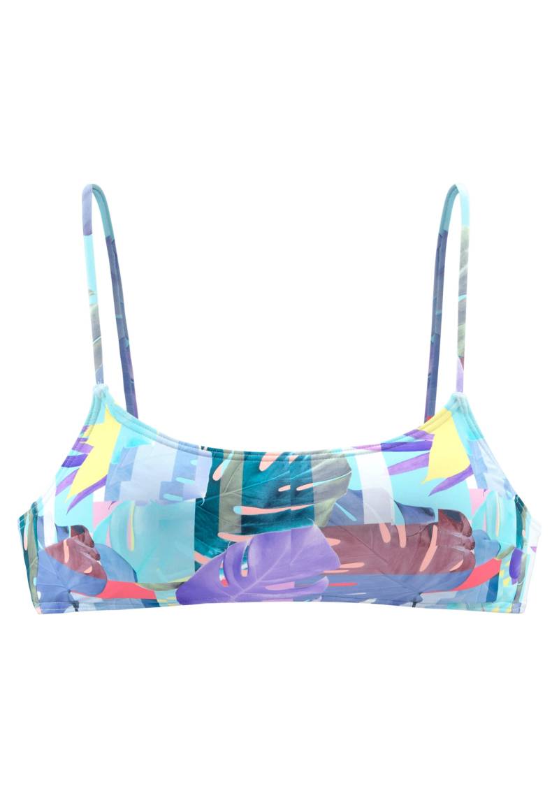 Bustier-Bikini-Top in lila bedruckt von Venice Beach