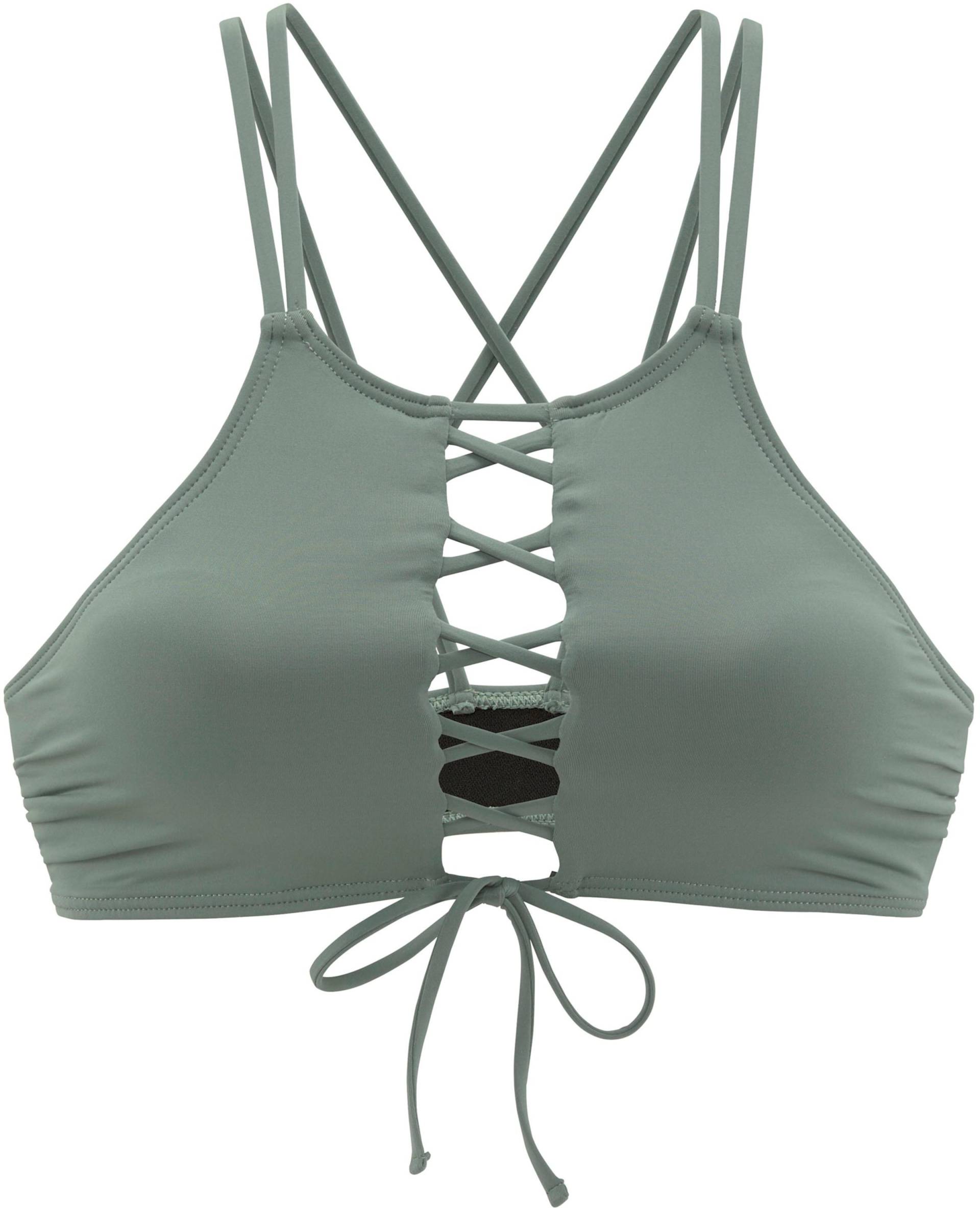 Bustier-Bikini-Top in oliv von Bench.