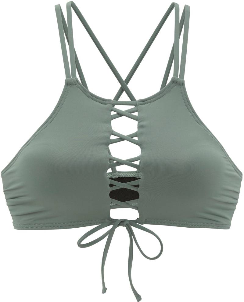 Bustier-Bikini-Top in oliv von Bench.