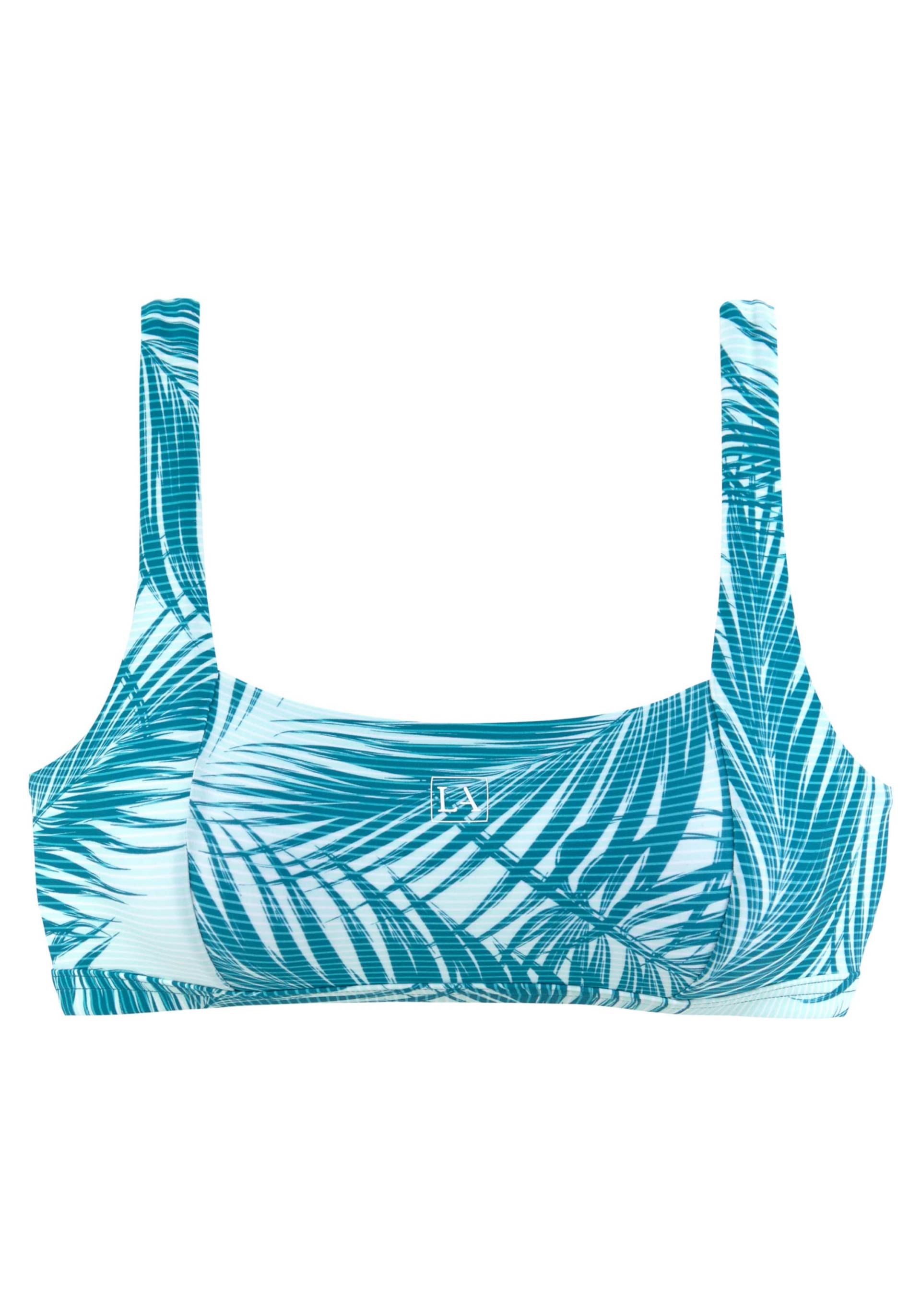 Bustier-Bikini-Top in petrol-bedruckt von LASCANA ACTIVE