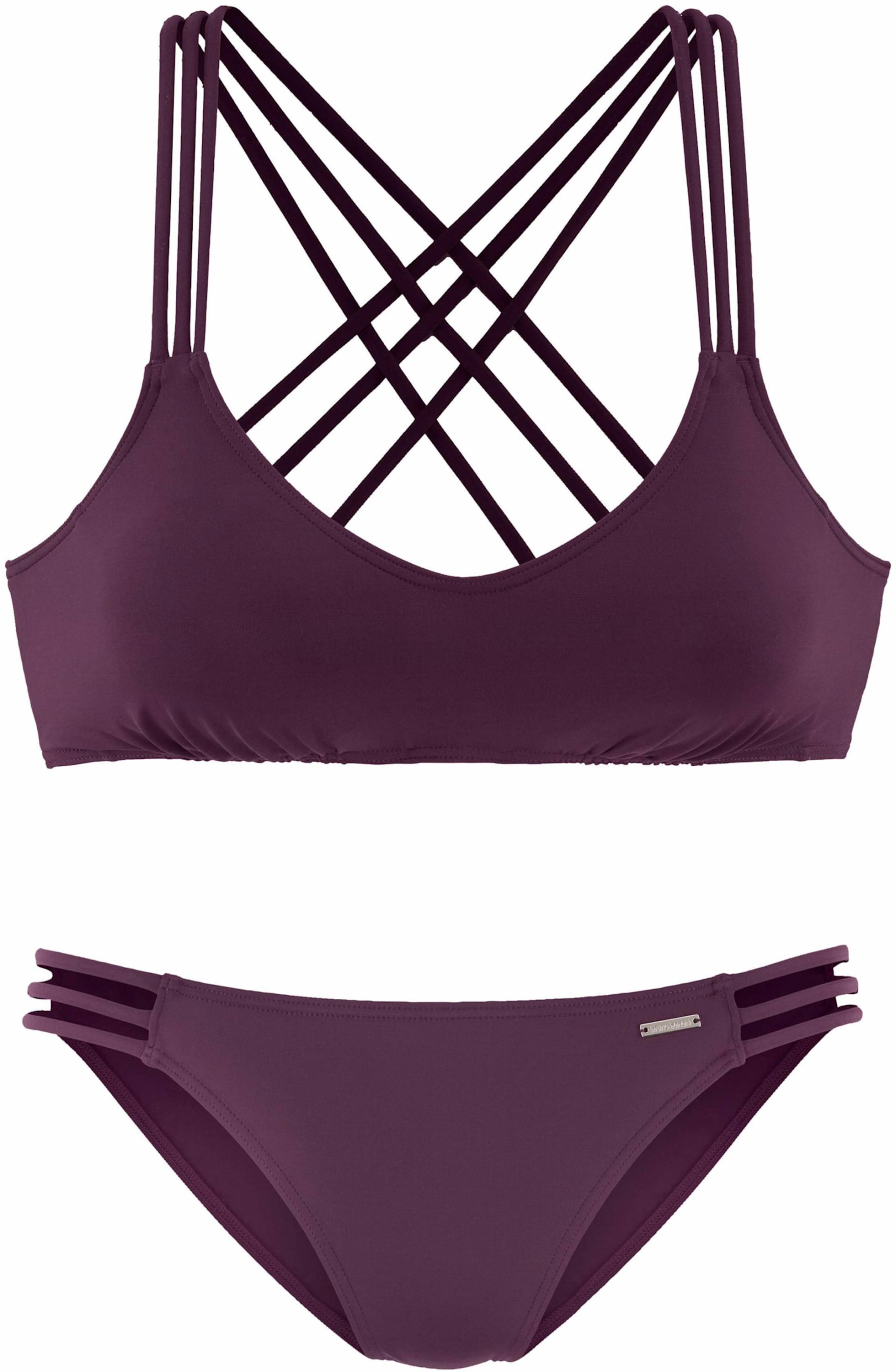 Bustier-Bikini in bordeaux von Bruno Banani