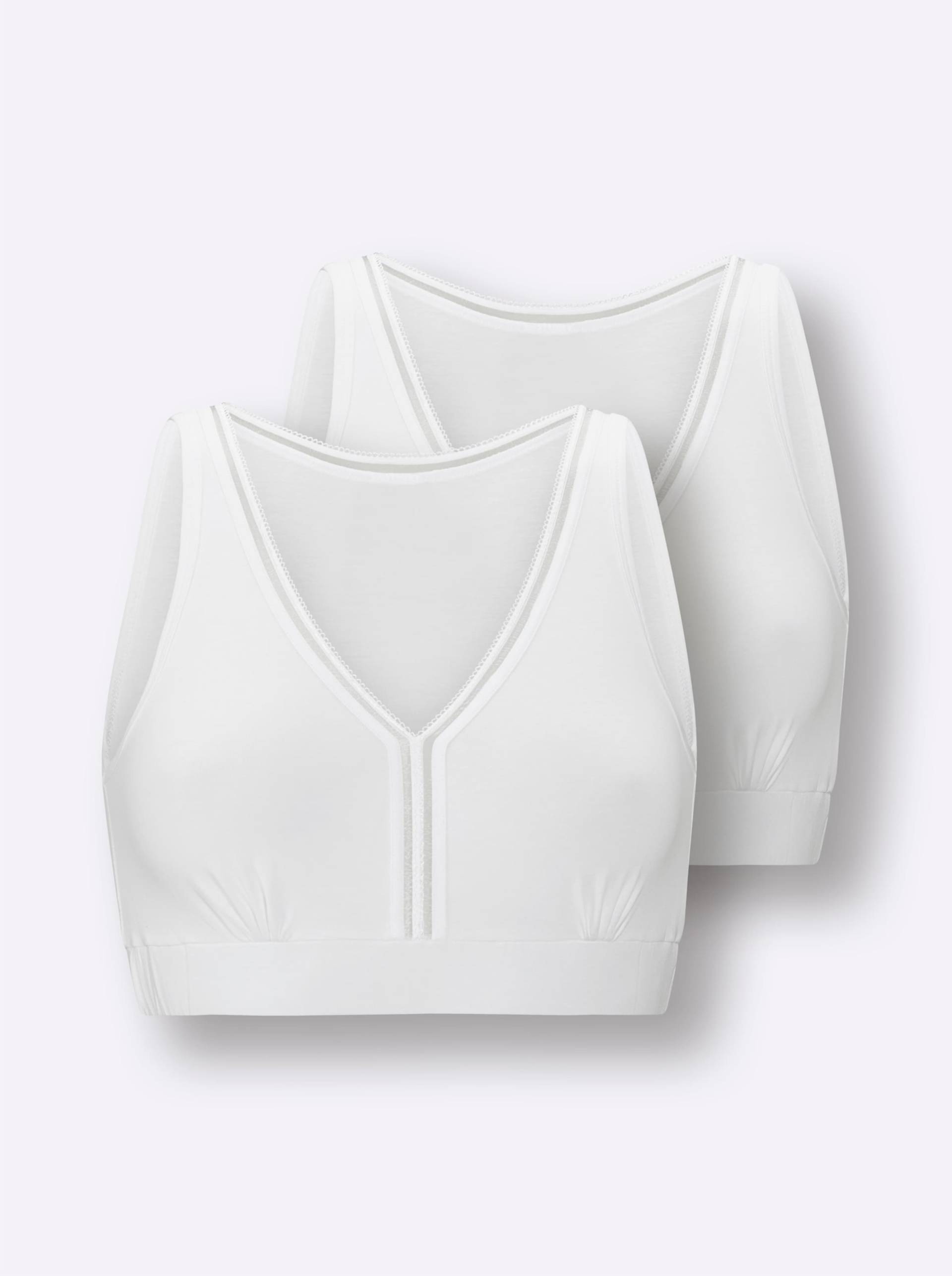 Bustier in weiss von wäschepur