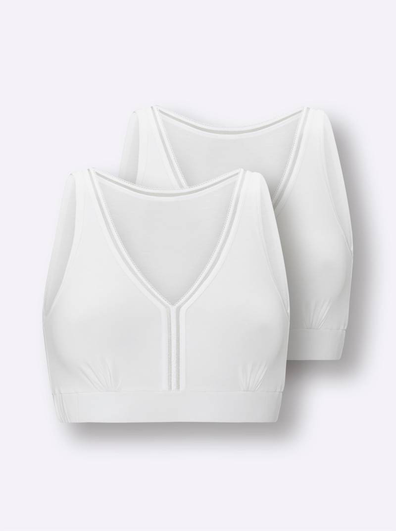 Bustier in weiss von wäschepur