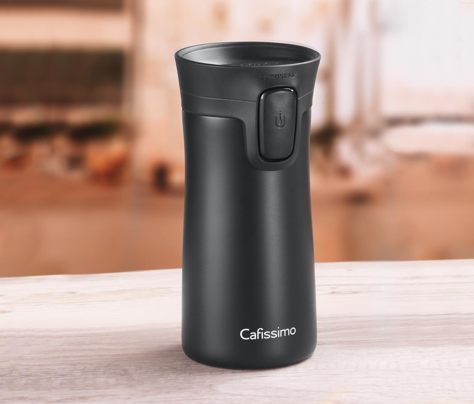 Cafissimo Coffee-to-go-Becher, schwarz-matt