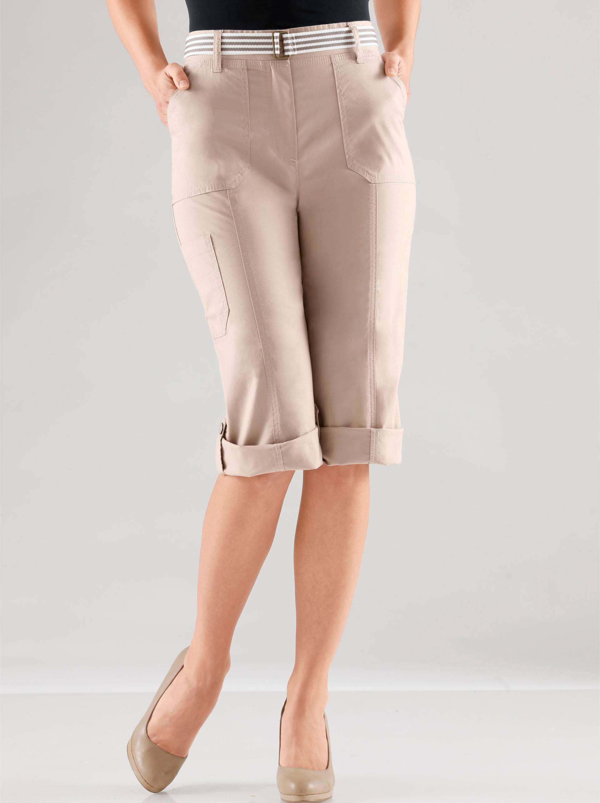 Caprihose in beige von heine