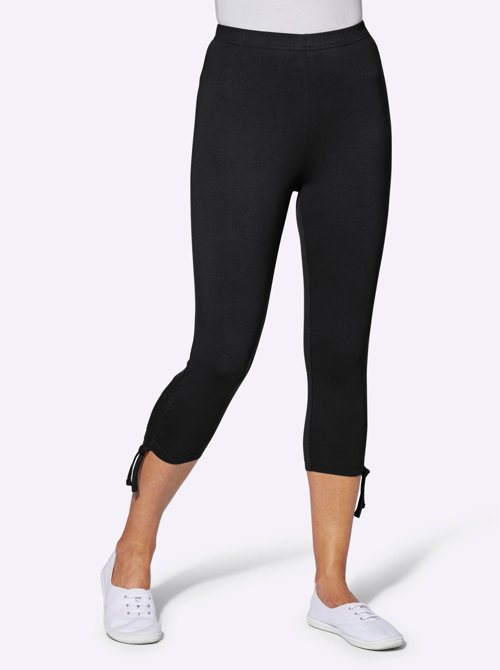 Caprileggings in schwarz von heine