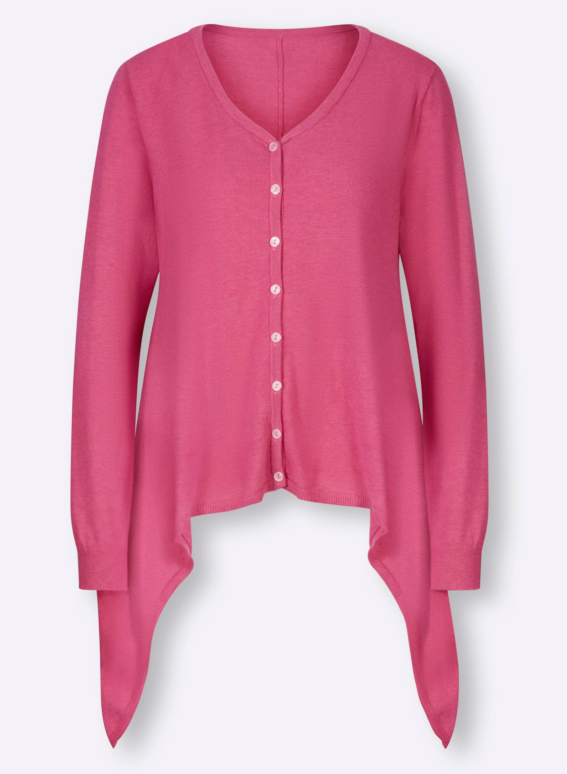 Cardigan in fuchsia von heine