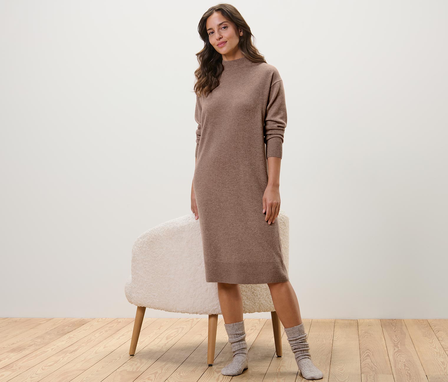 Cashmere-Strickkleid