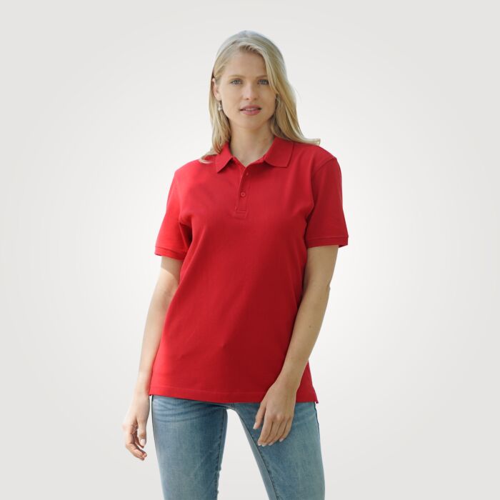 Clique Poloshirt Unisex, rot, XXL von Clinique