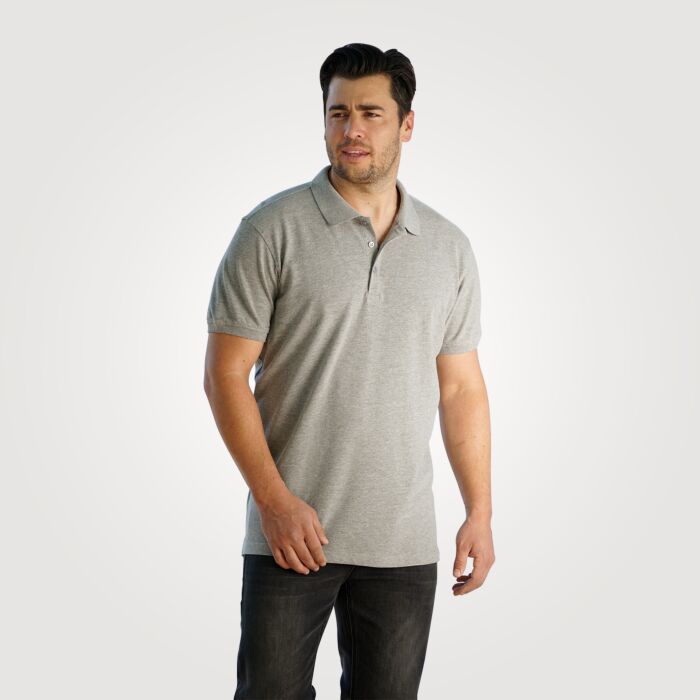 Clique Poloshirt Unisex, grau meliert von Clinique