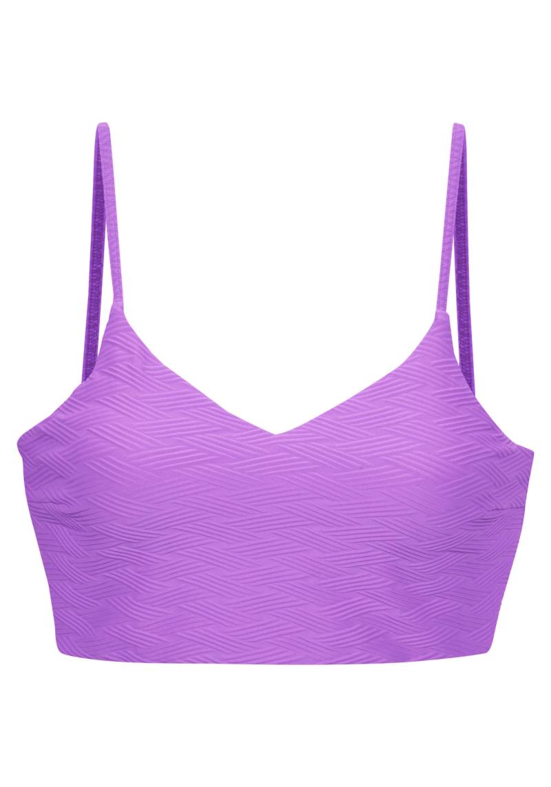 Crop-Bikini-Top in lila von Sunseeker