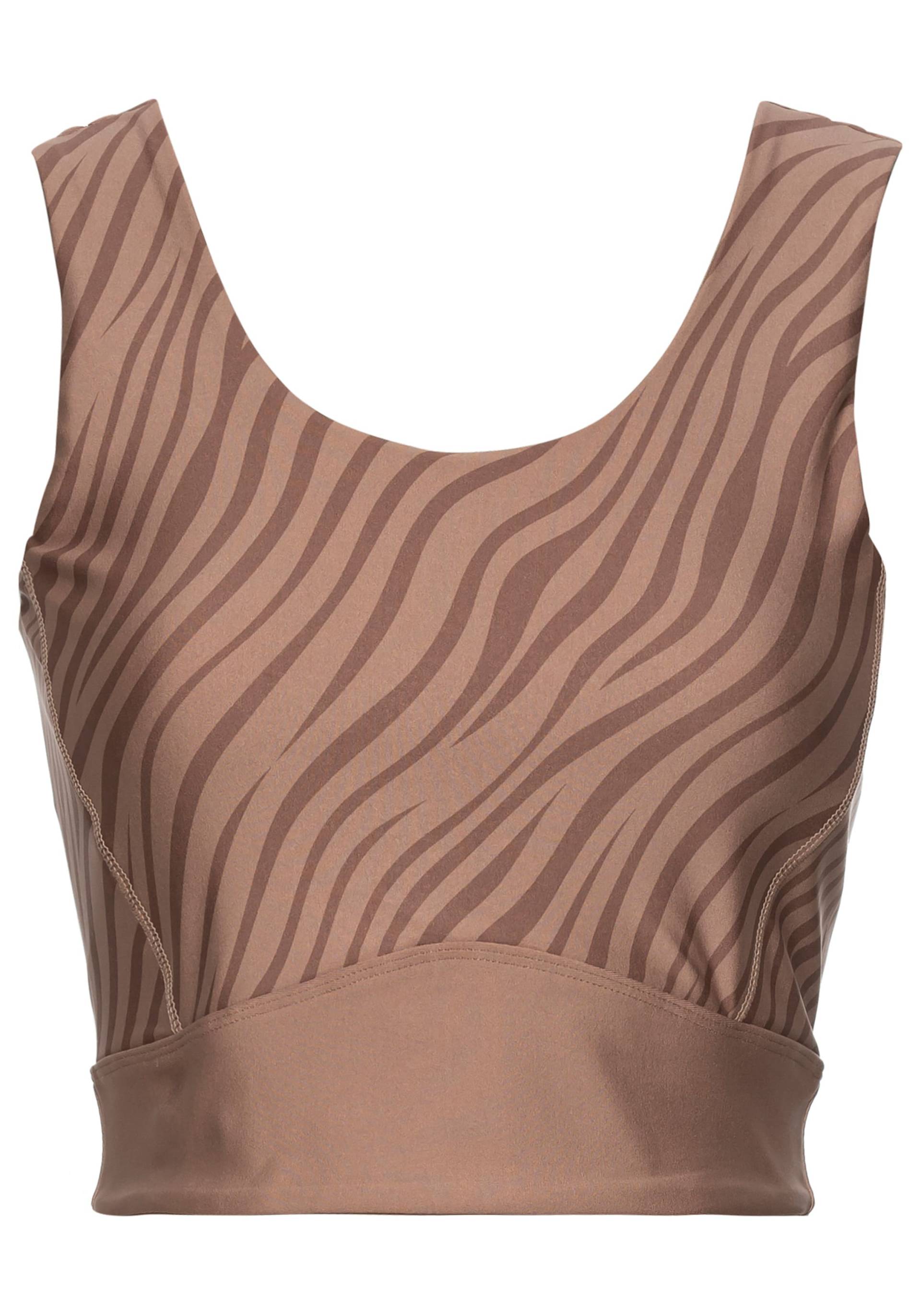 Crop-Top in braun von LASCANA ACTIVE