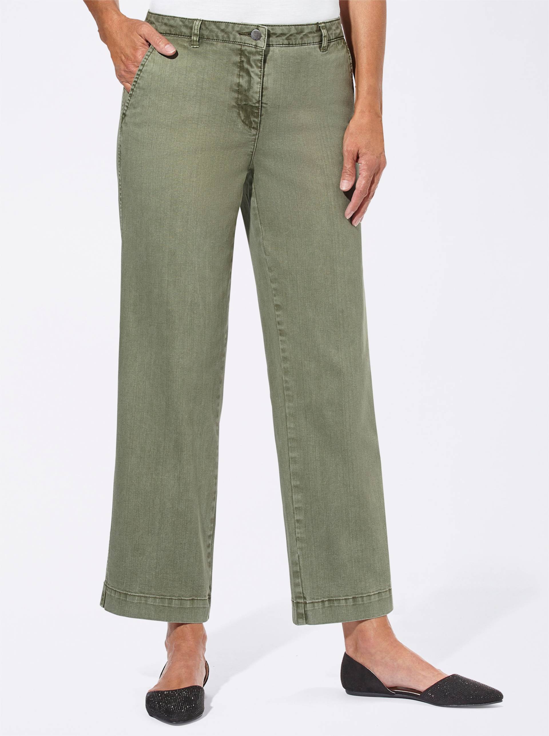 Culotte in khaki von heine