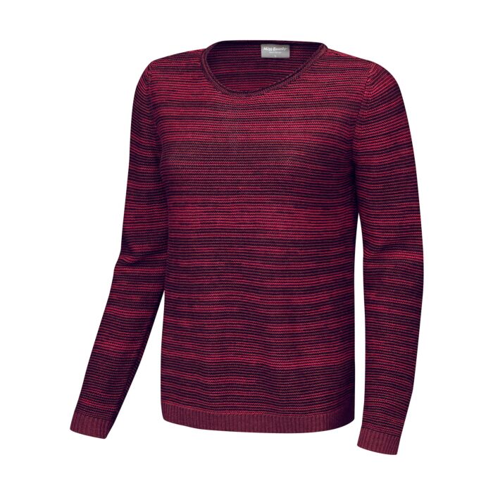 Damen Strickpullover mit Farbverlauf, bordeaux, Xxxl von Miss Beverly