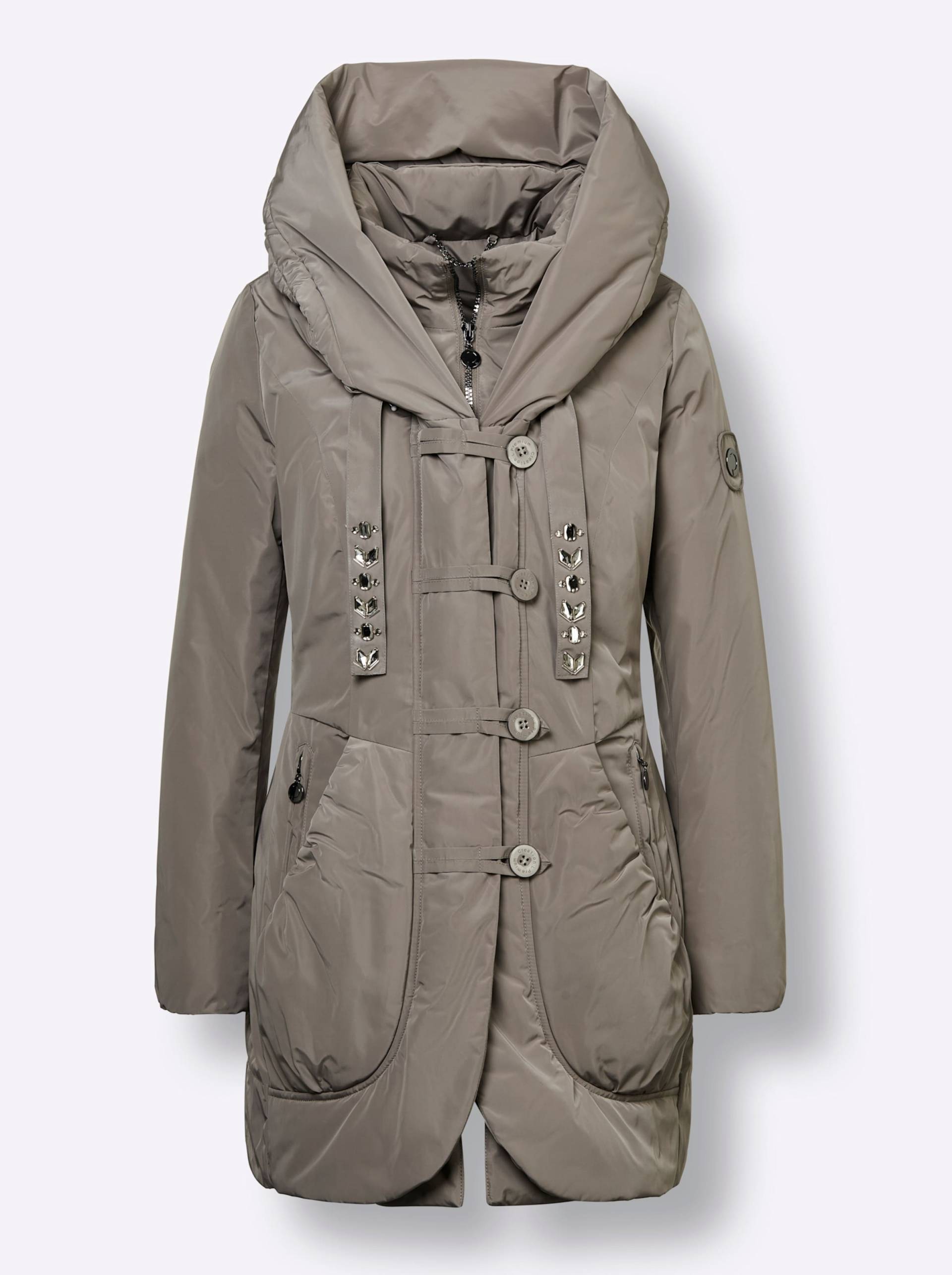 Daunen-Jacke in taupe von CREATION L PREMIUM