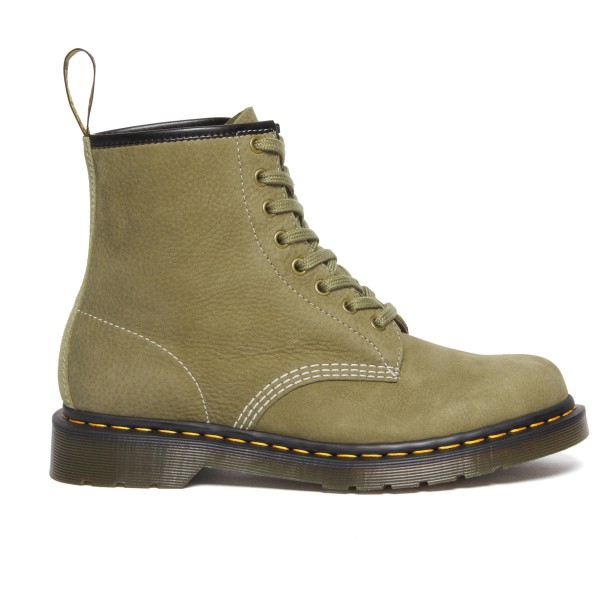 Dr. Martens - 1460 Tumbled Nubuck + EH Suede - Freizeitstiefel Gr 9 oliv von Dr. Martens