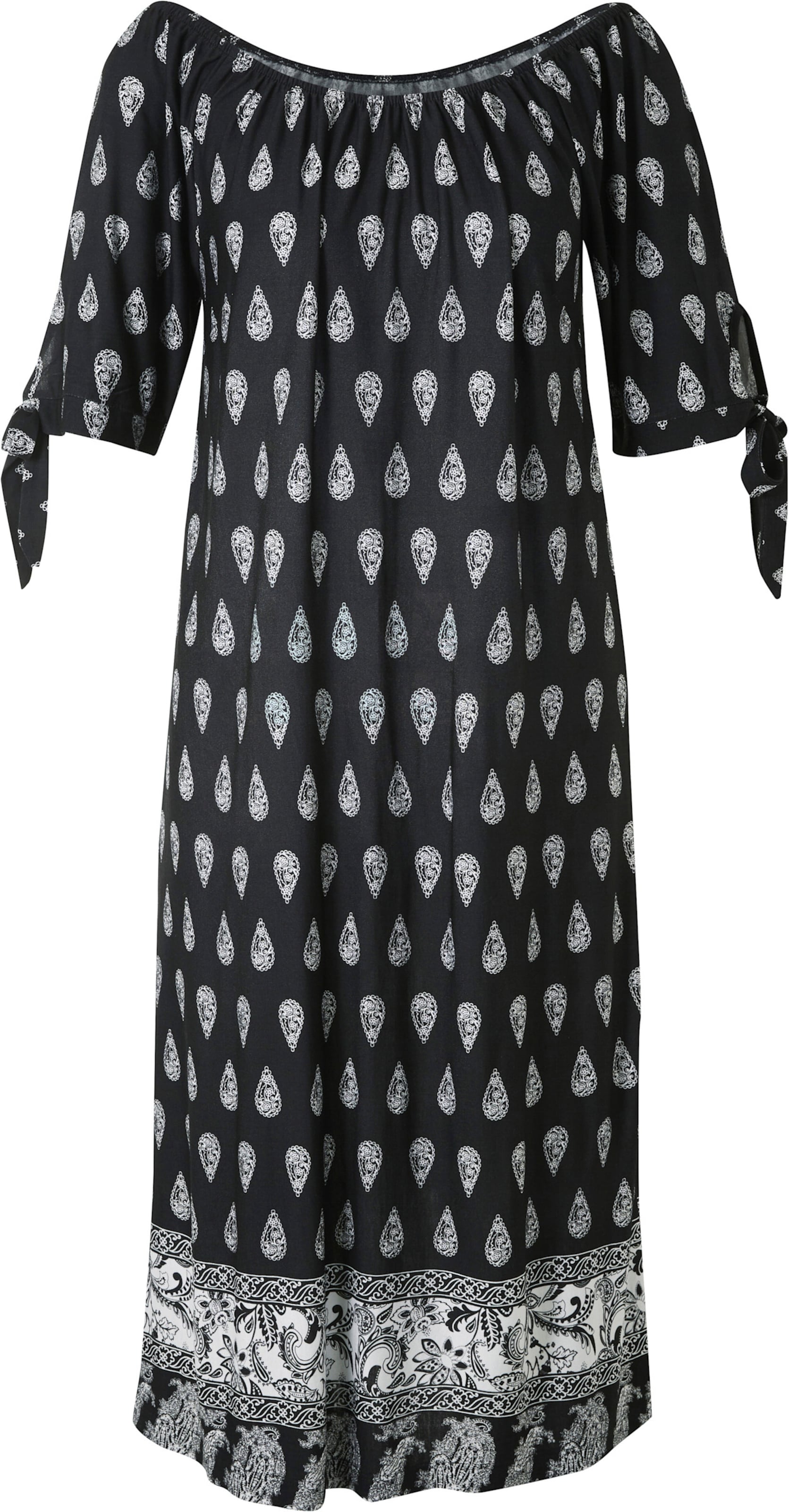 Druck-Kleid in schwarz-weiss-bedruckt von heine