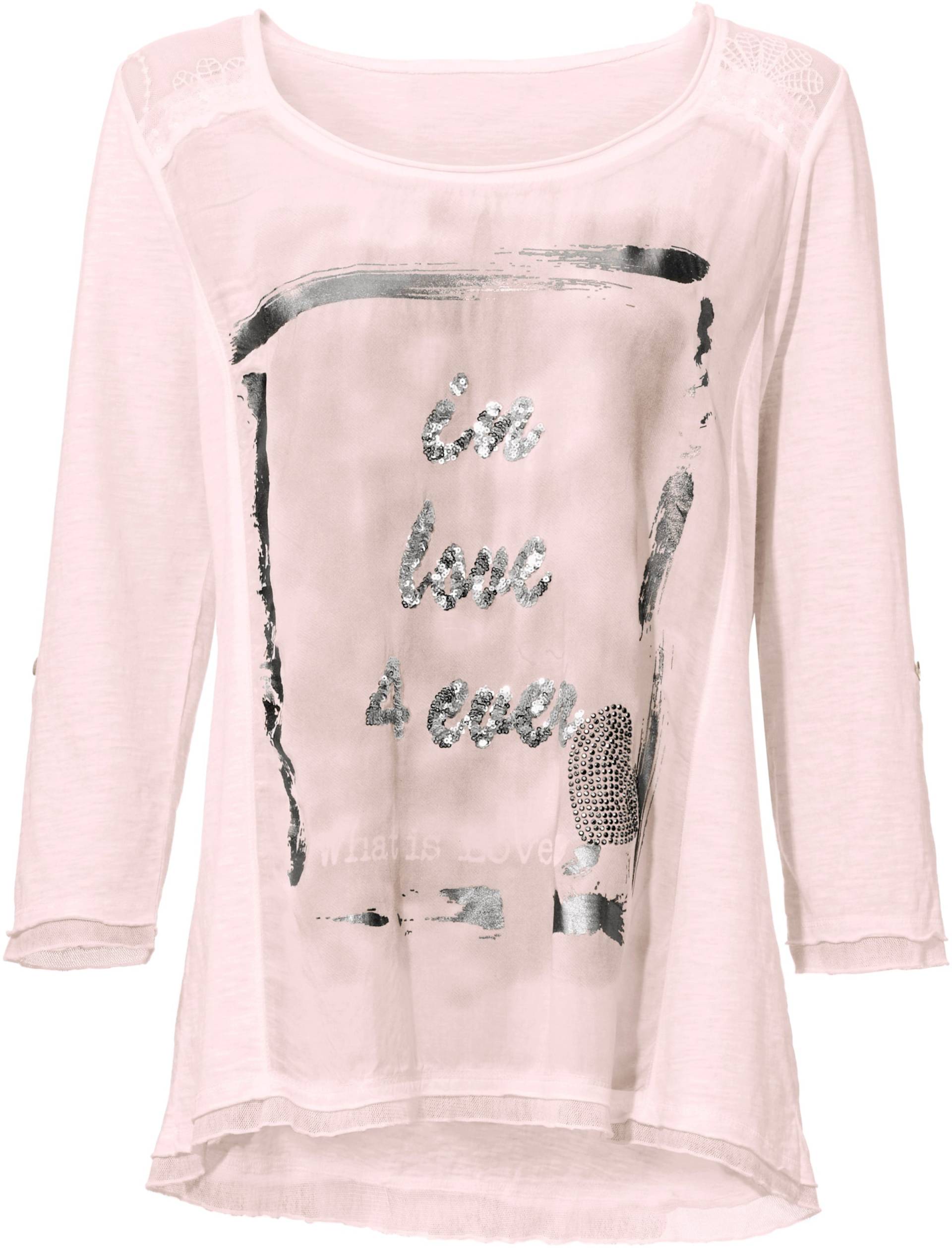 Druck-Shirt in rosa von heine