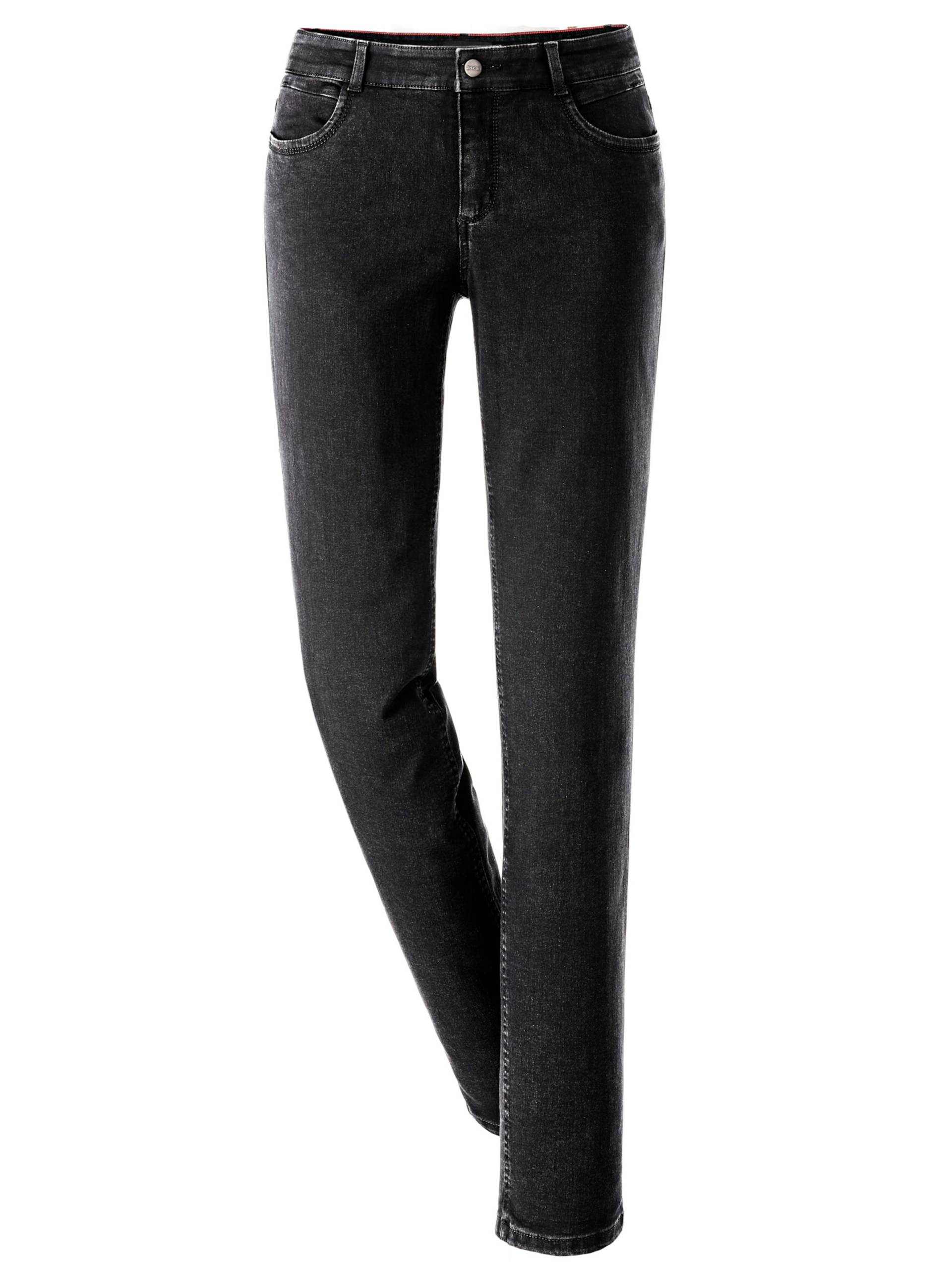 Stretch-Jeans in schwarz von Ascari