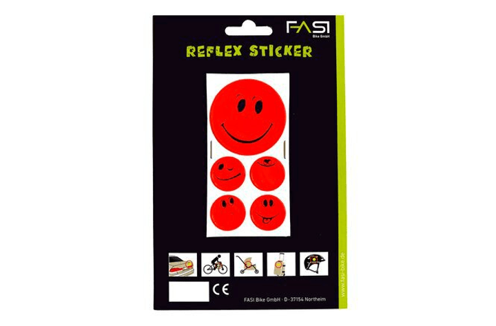 Fasi Fasi Reflex-Sticker Smileys Reflektor von FASI