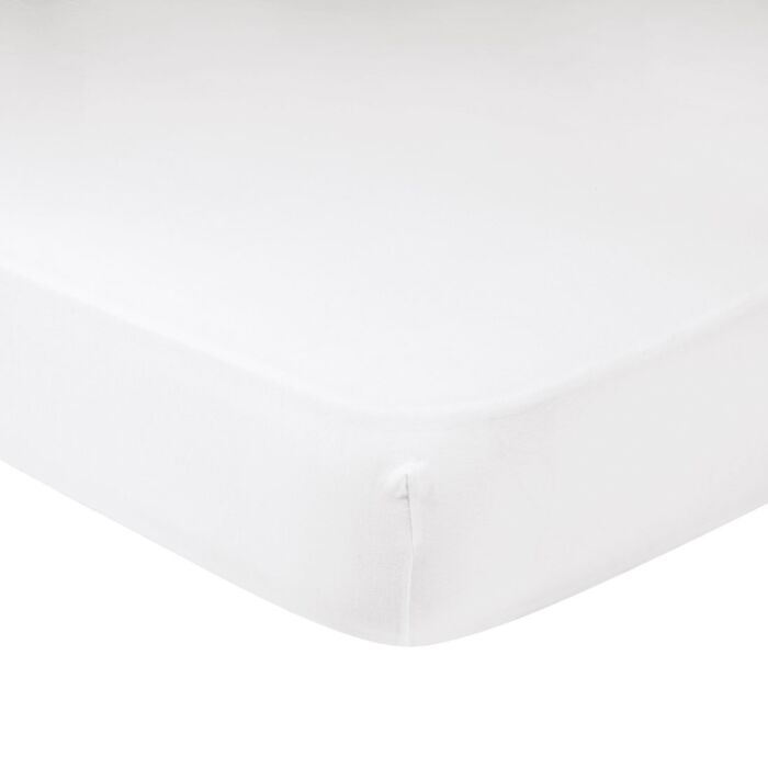 Fixleintuch für extra hohe Matratzen und Wasserbetten, weiss, 120x200–220 cm von Living Home