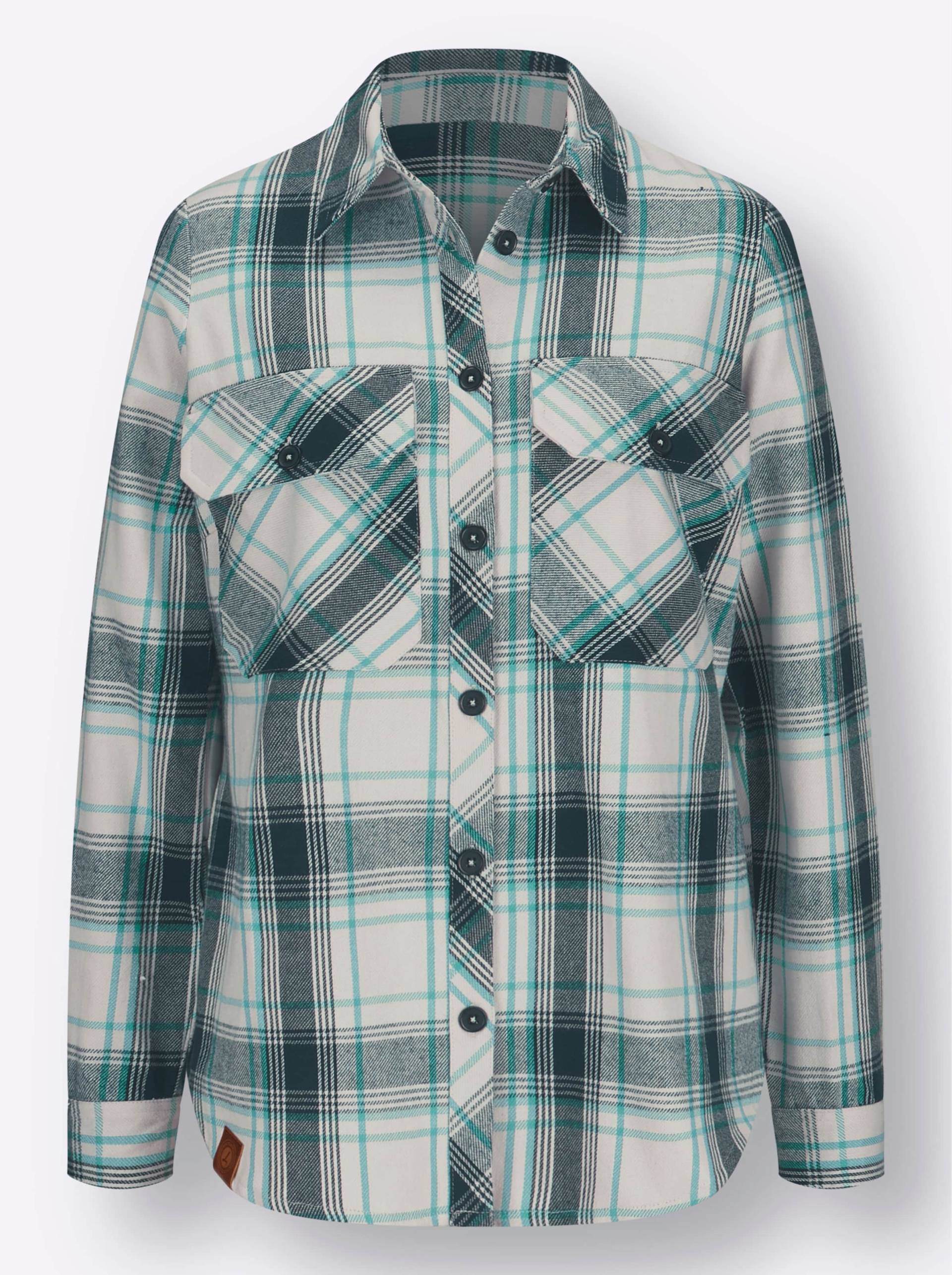 Flanell-Bluse