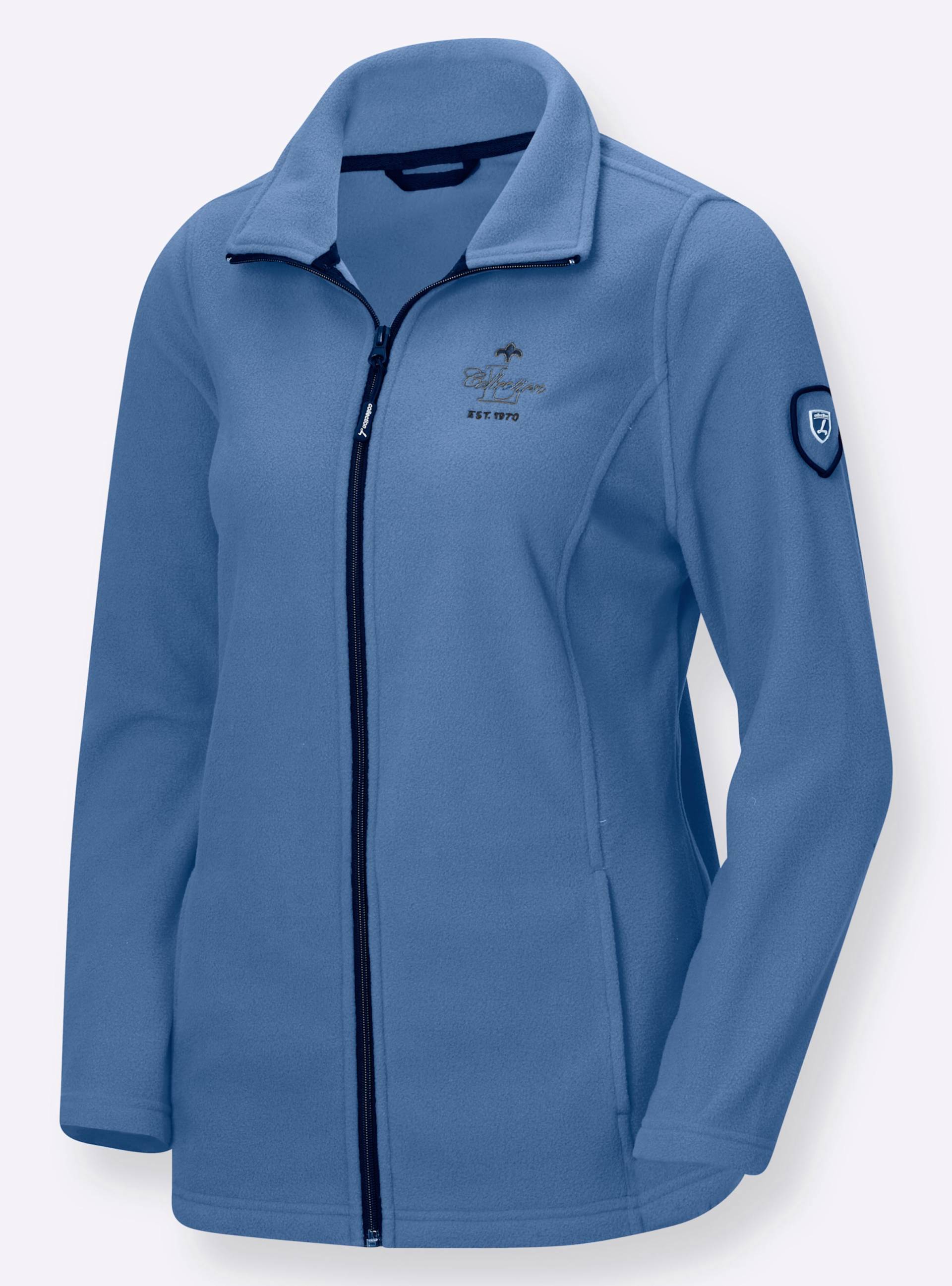 Fleecejacke in blau von heine