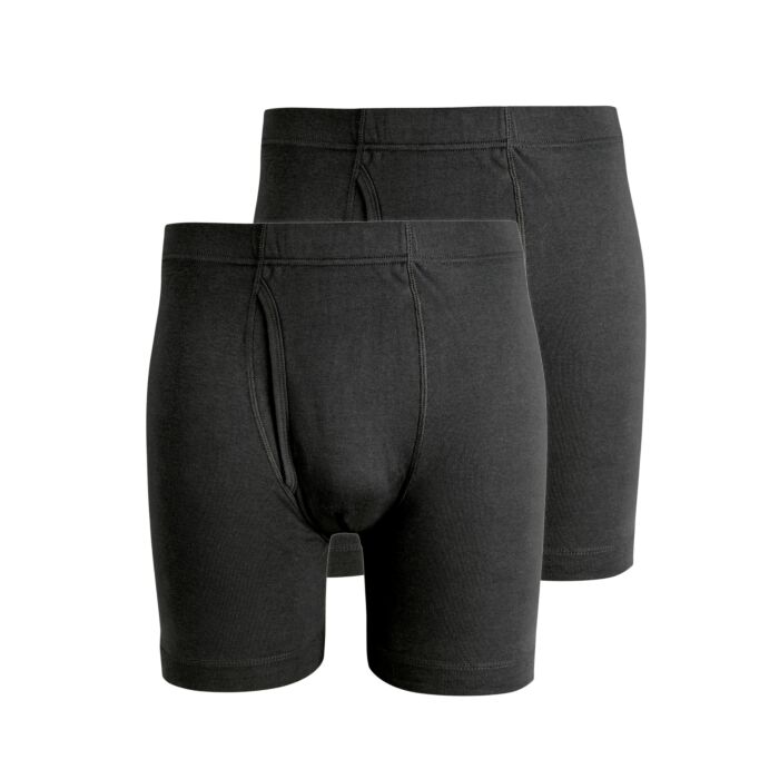 Herren Boxershorts im Duo-Pack, schwarz