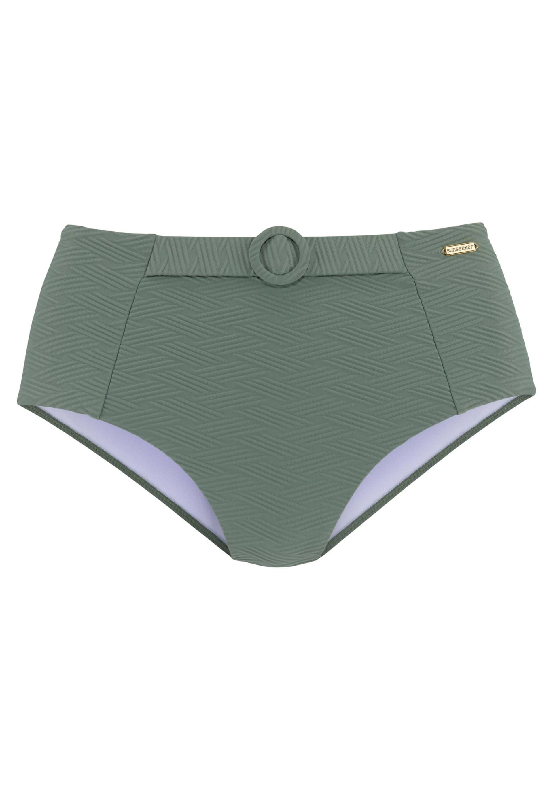 Highwaist-Bikini-Hose in oliv von Sunseeker