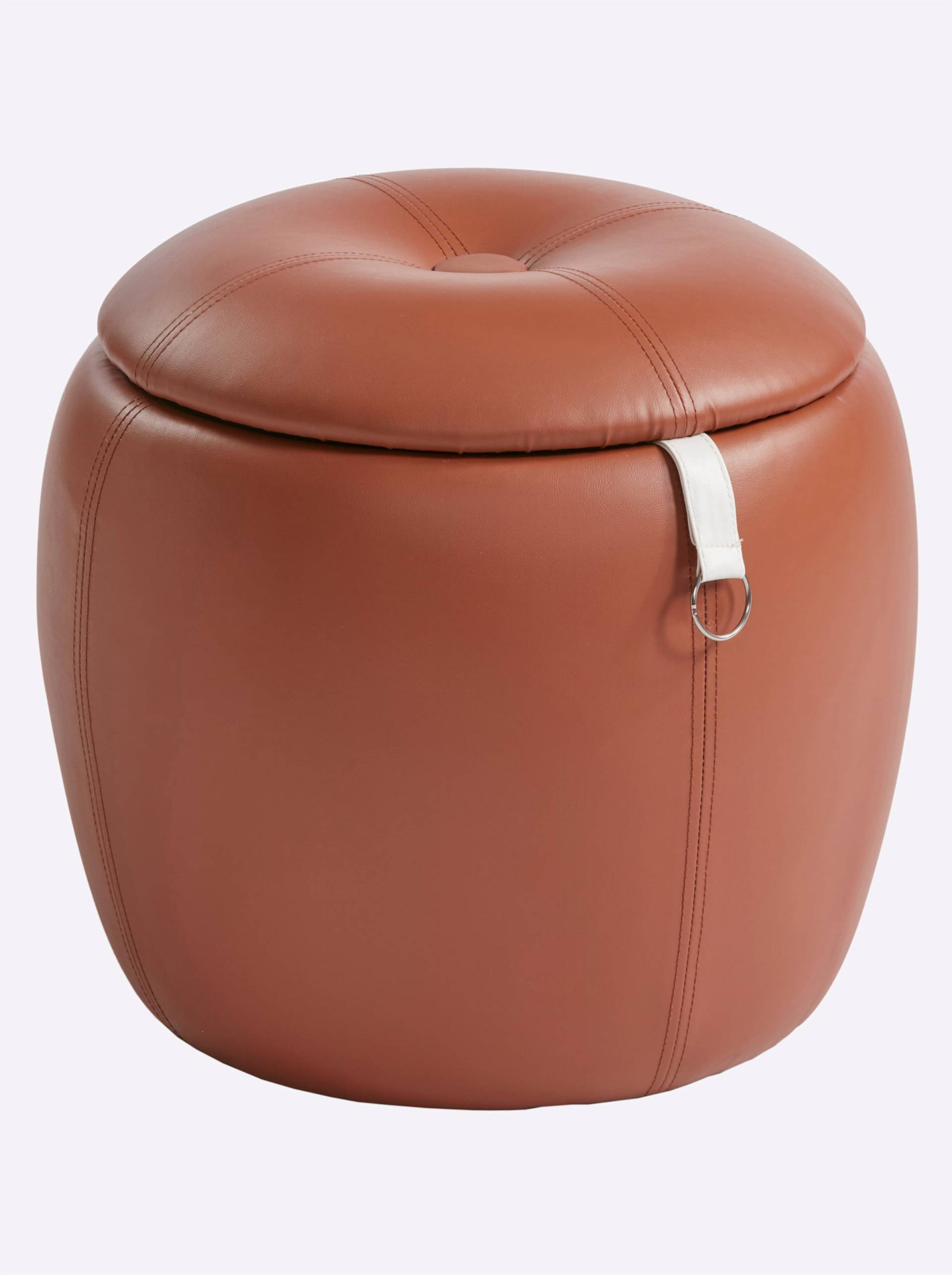 Hocker in cognac von heine