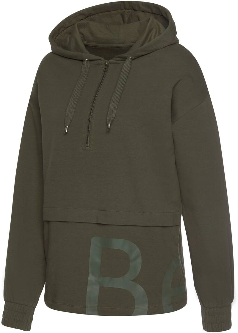 Hoodie in dunkelgrün von heine