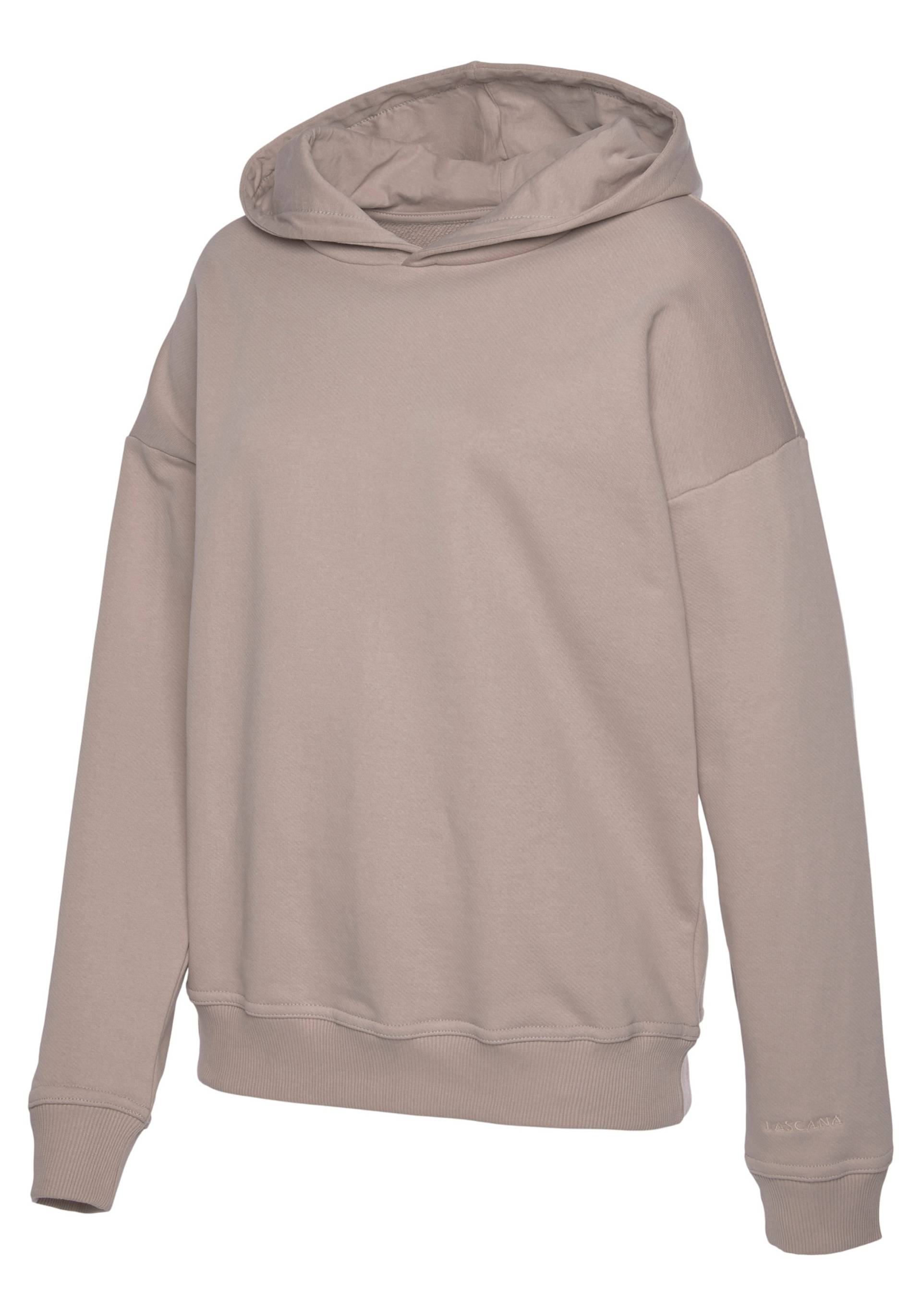 Hoodie in hellbraun von LASCANA