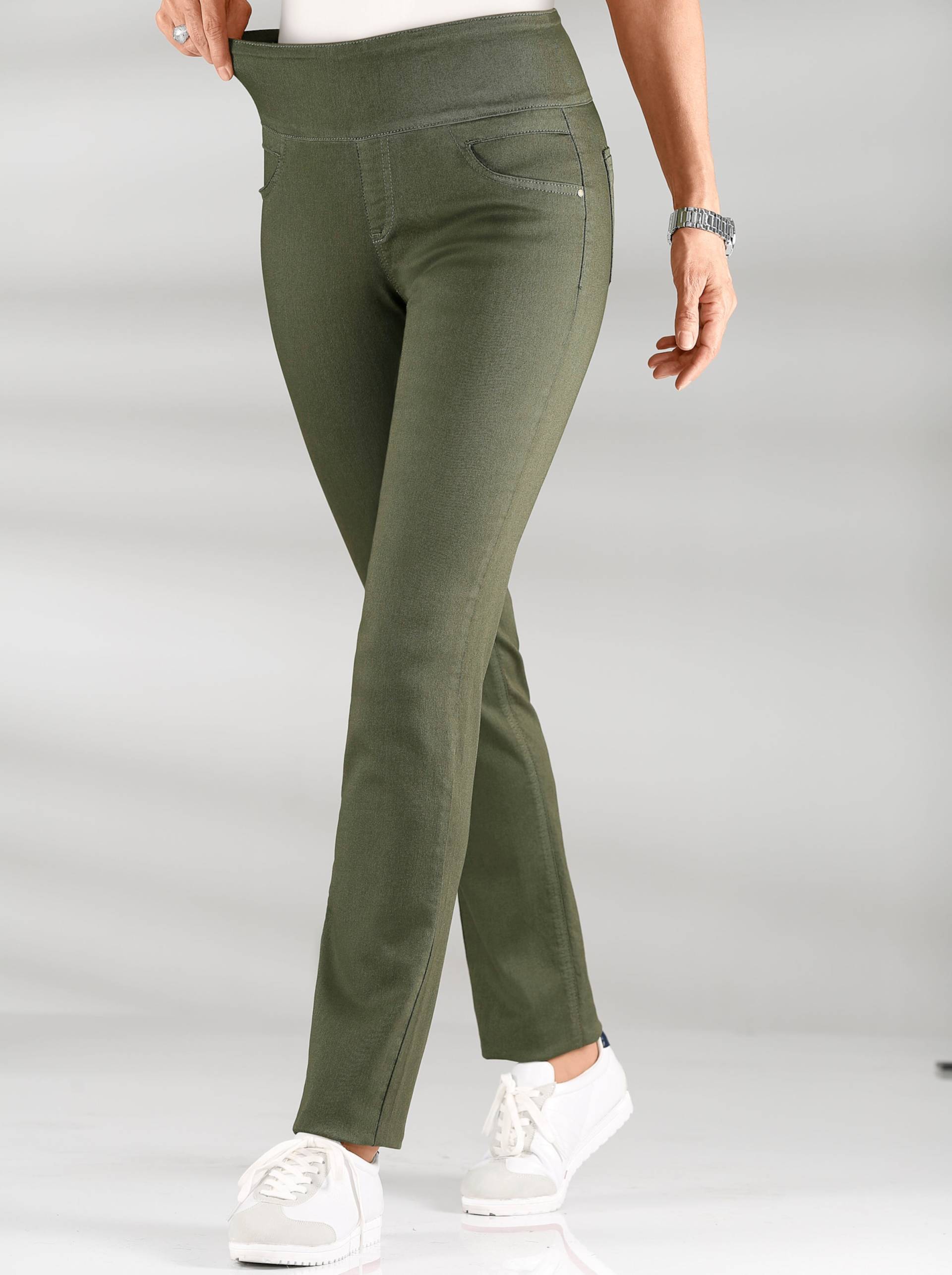 Schlupfhose in khaki von heine