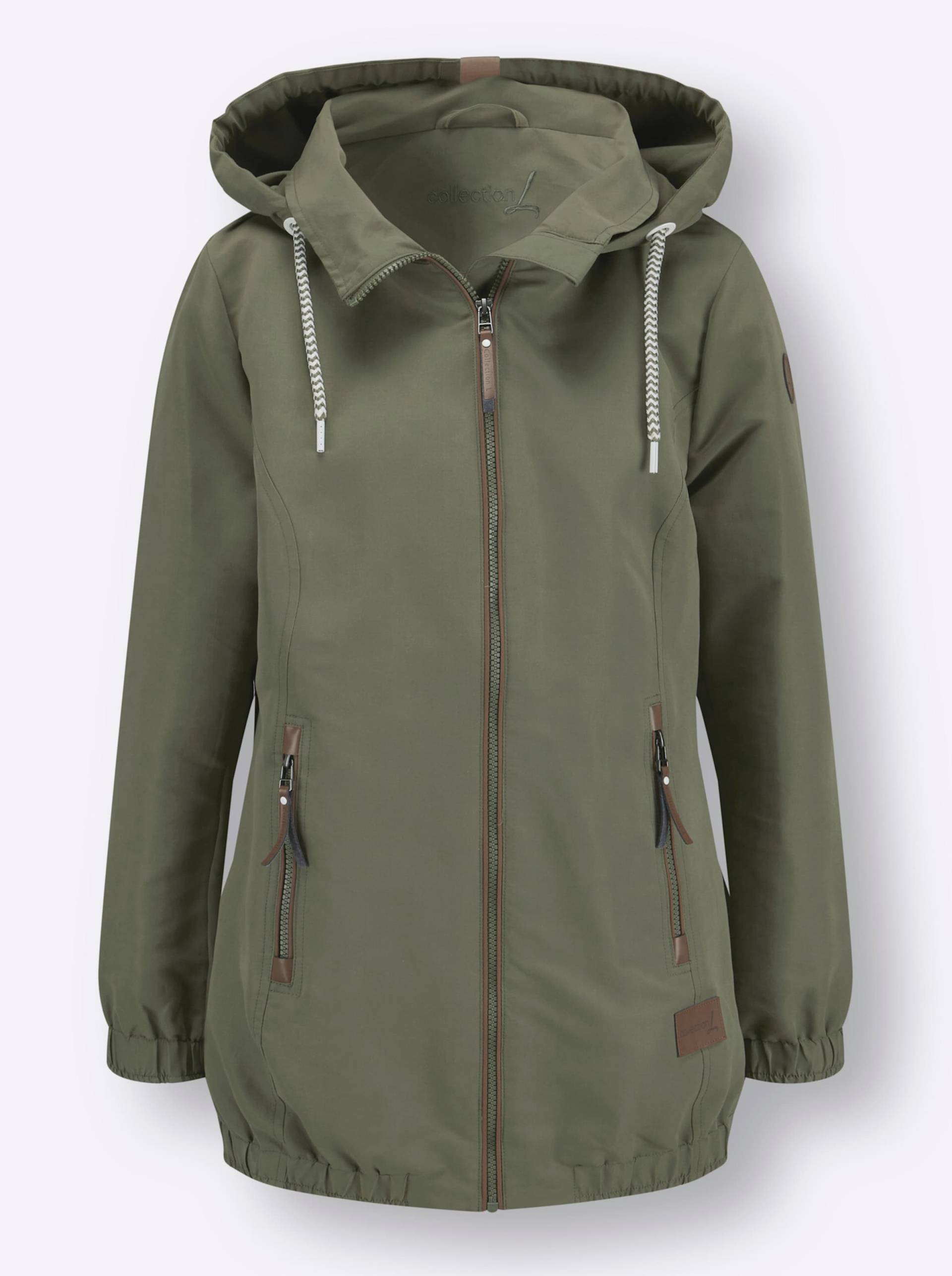 Jacke in khaki von heine