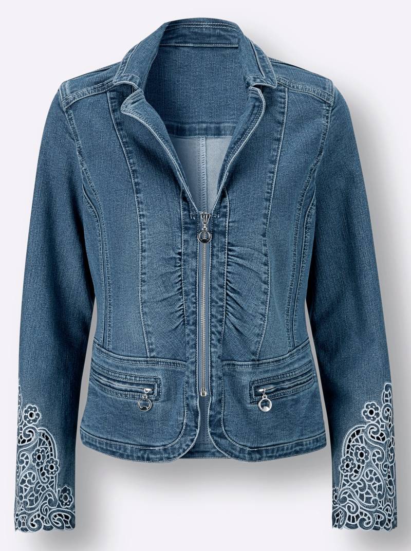 Jeans-Jacke in blue-bleached von heine