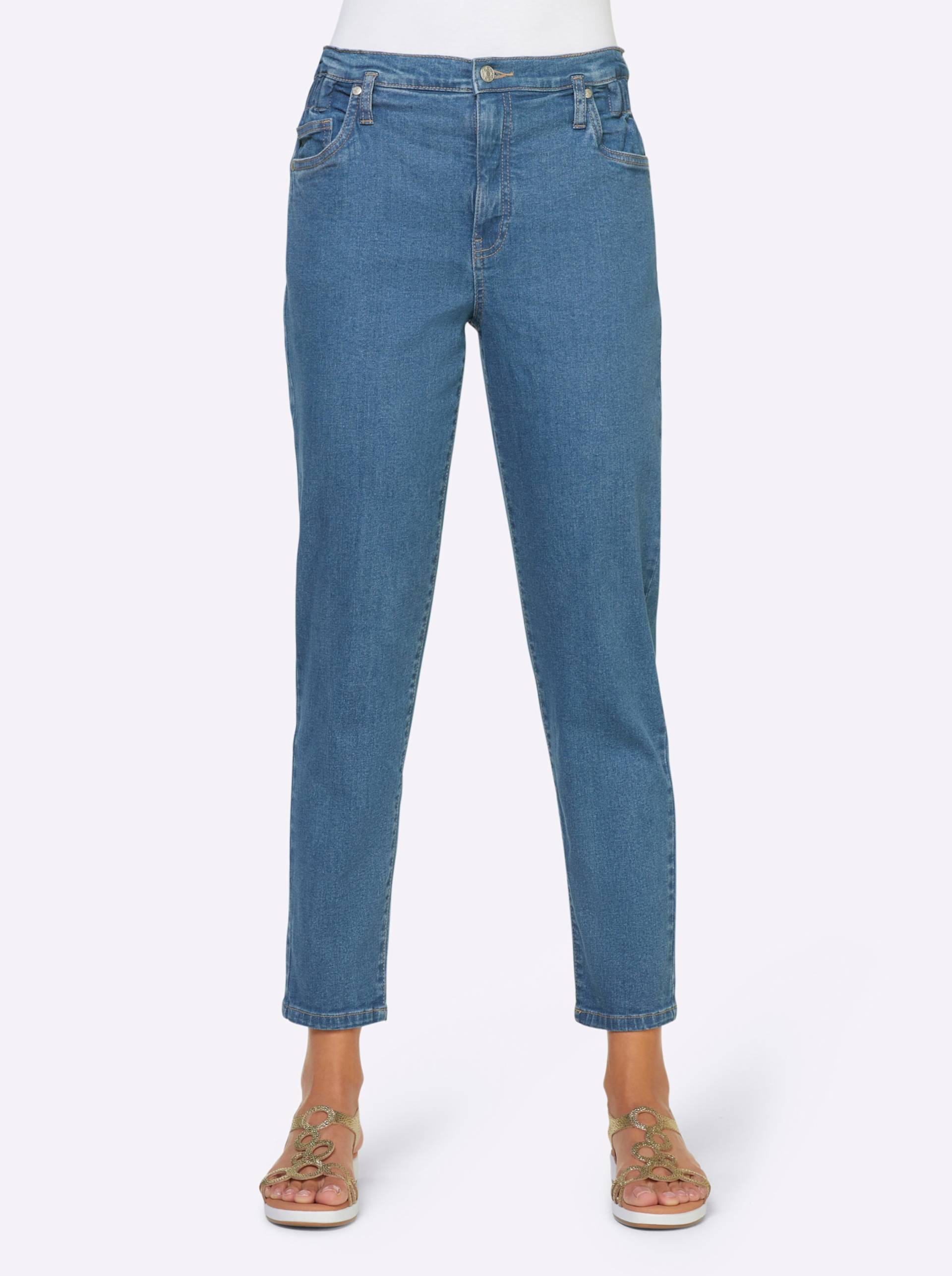 Jeans in blue-bleached von heine