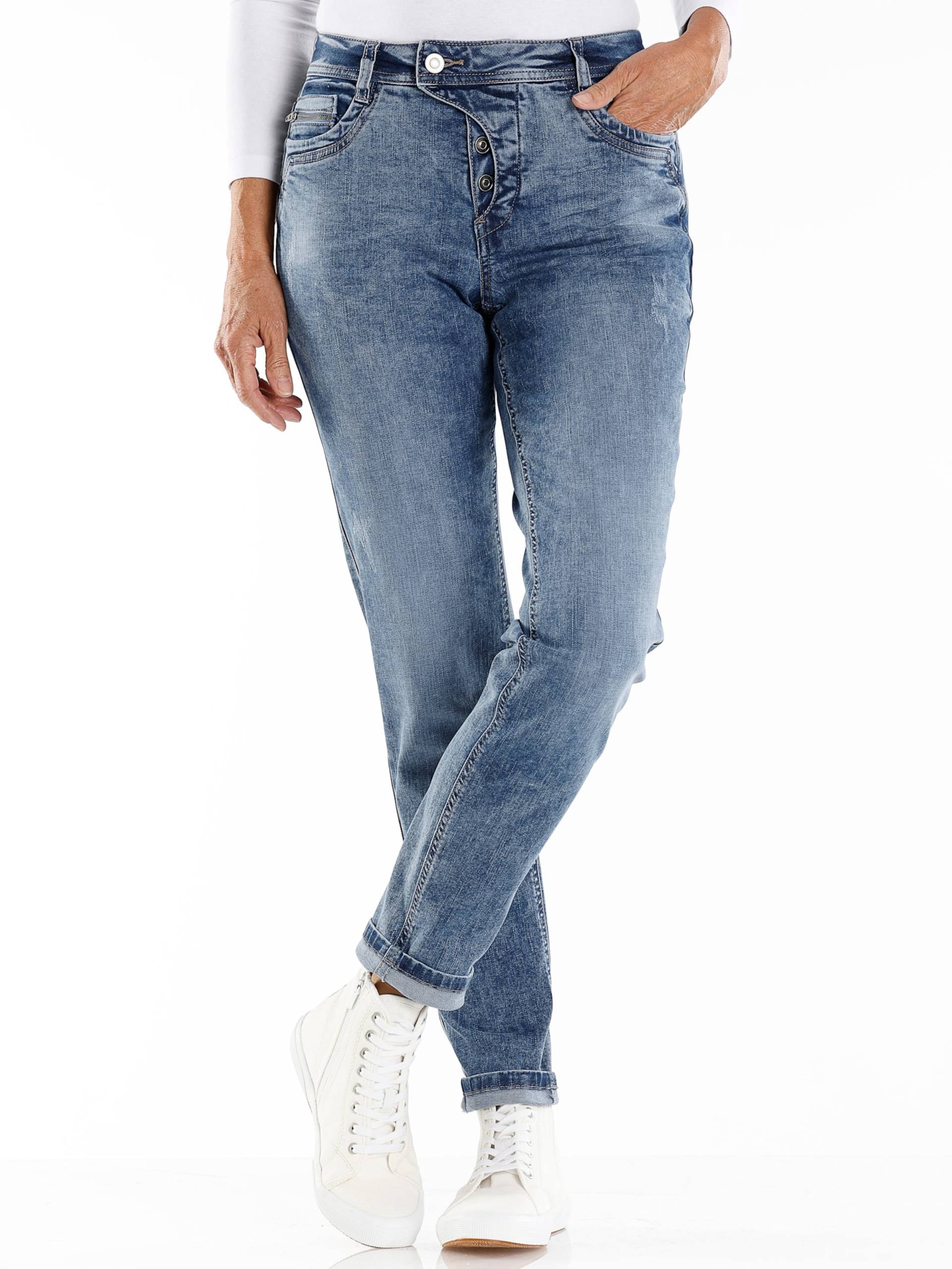 Jeans in blue-bleached von heine