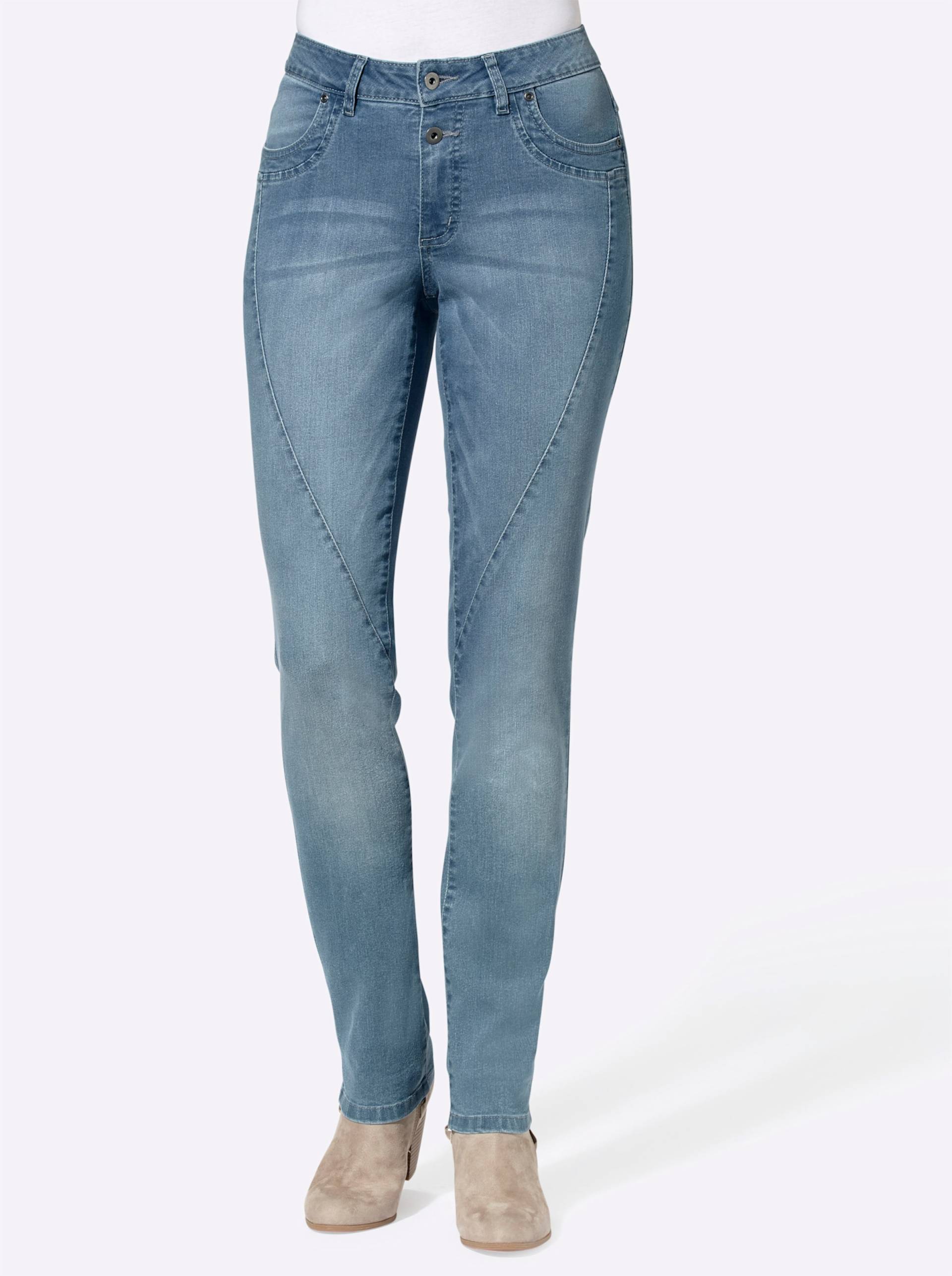 Jeans in blue-bleached von heine