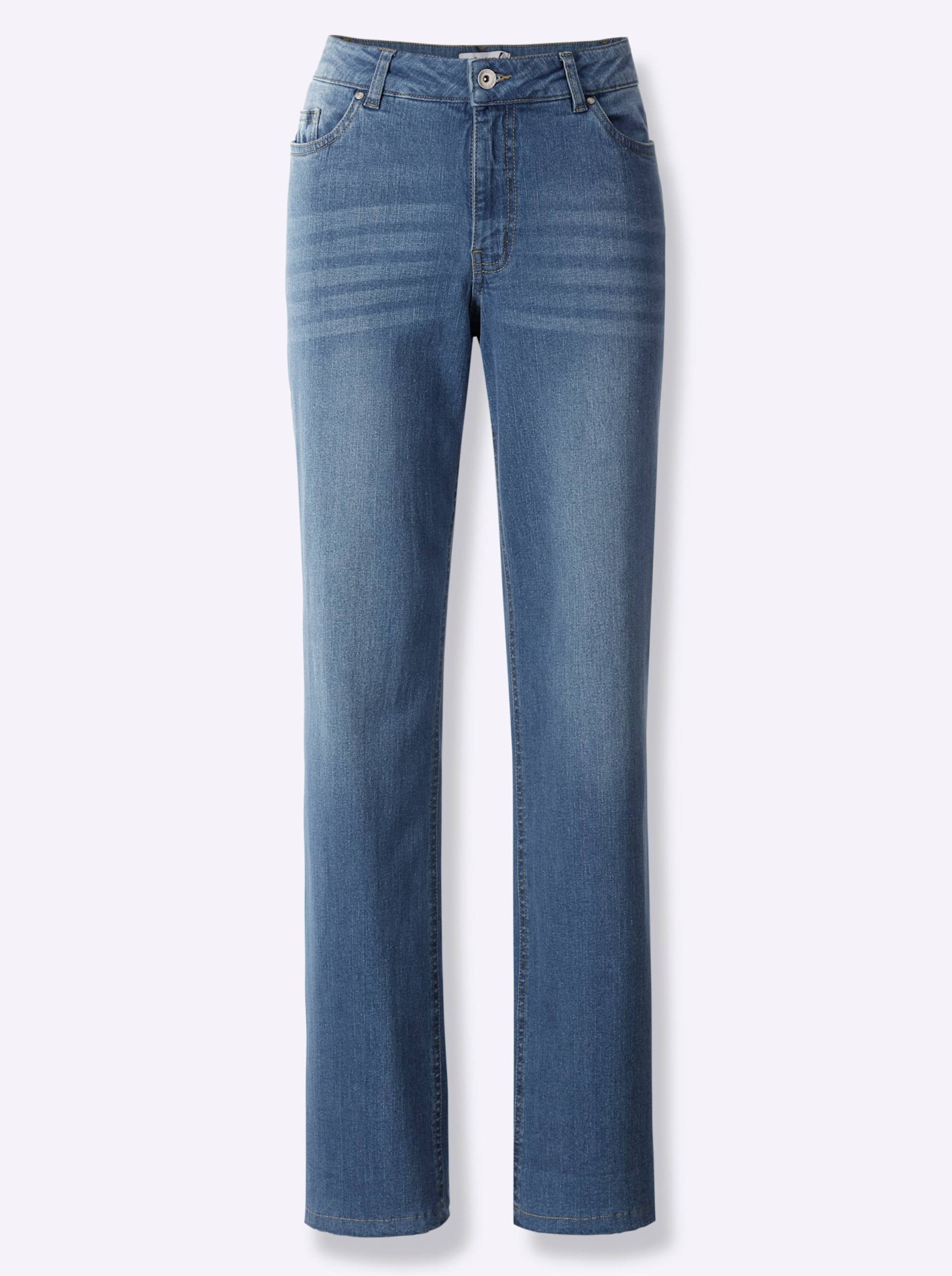 Jeans in blue-bleached von heine