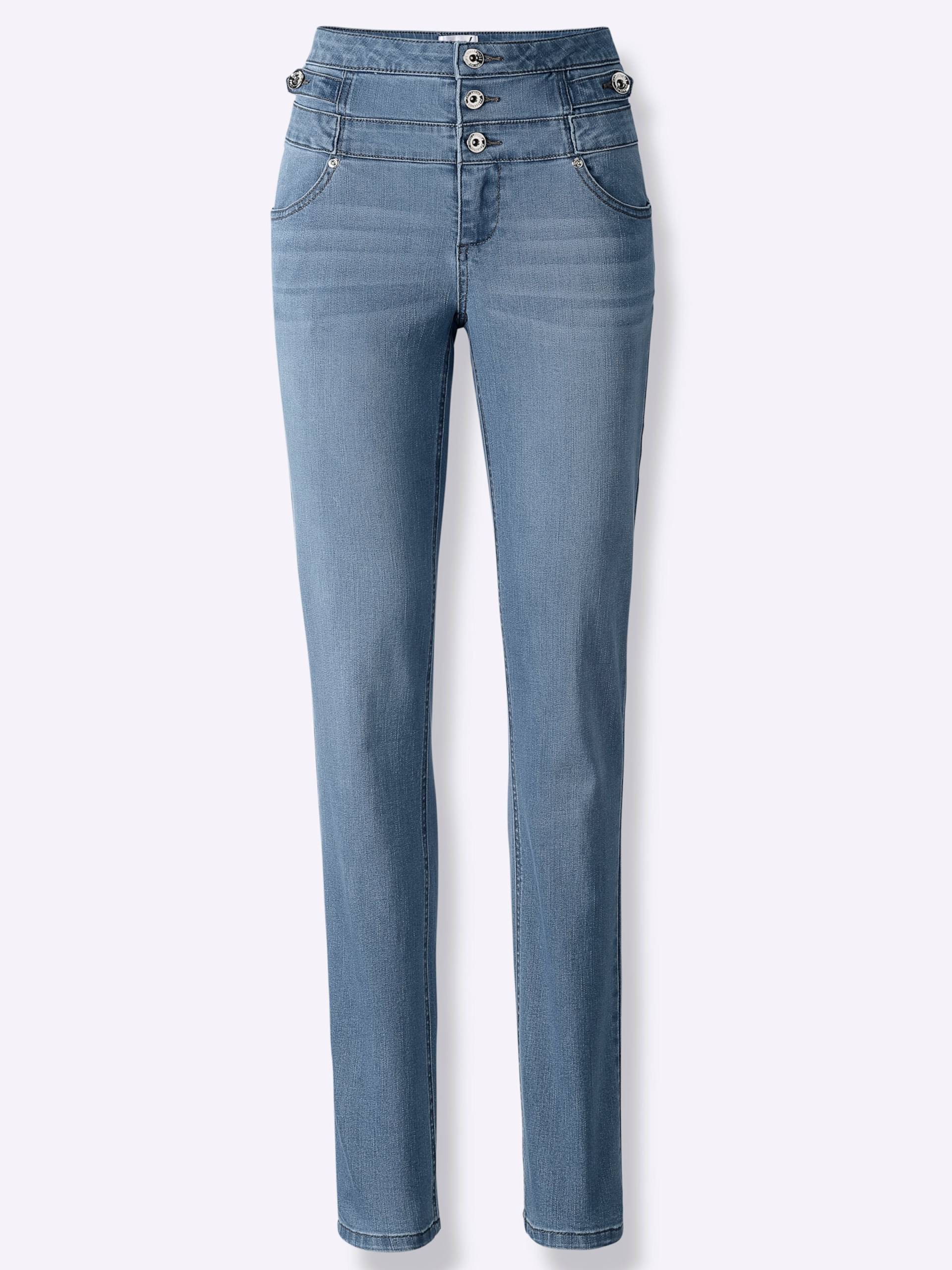 Jeans in blue-bleached von heine