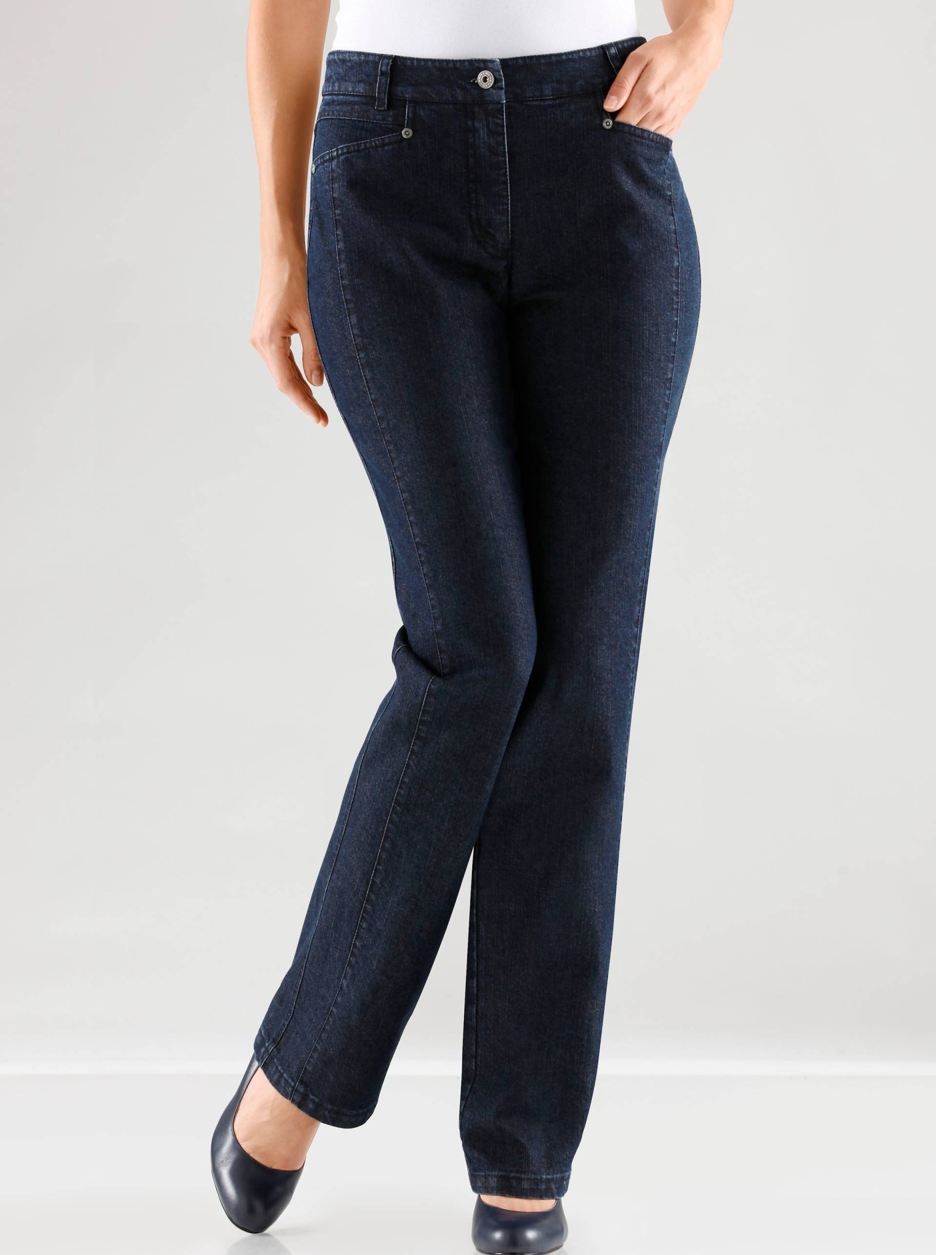 Gerade Jeans in blue-stone-washed von Cosma