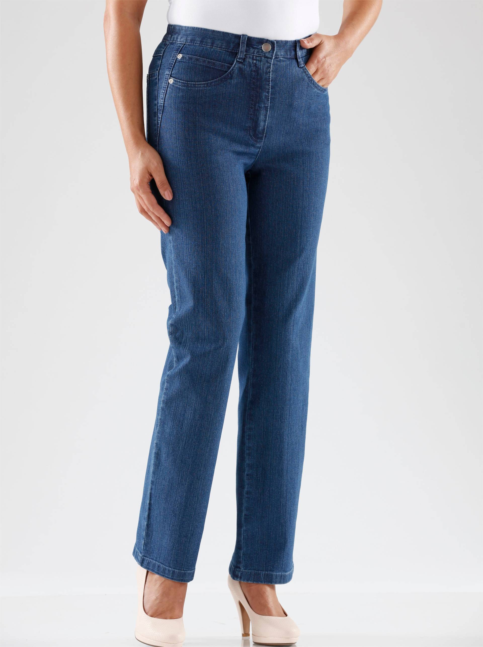 Jeans in blue-stone-washed von heine