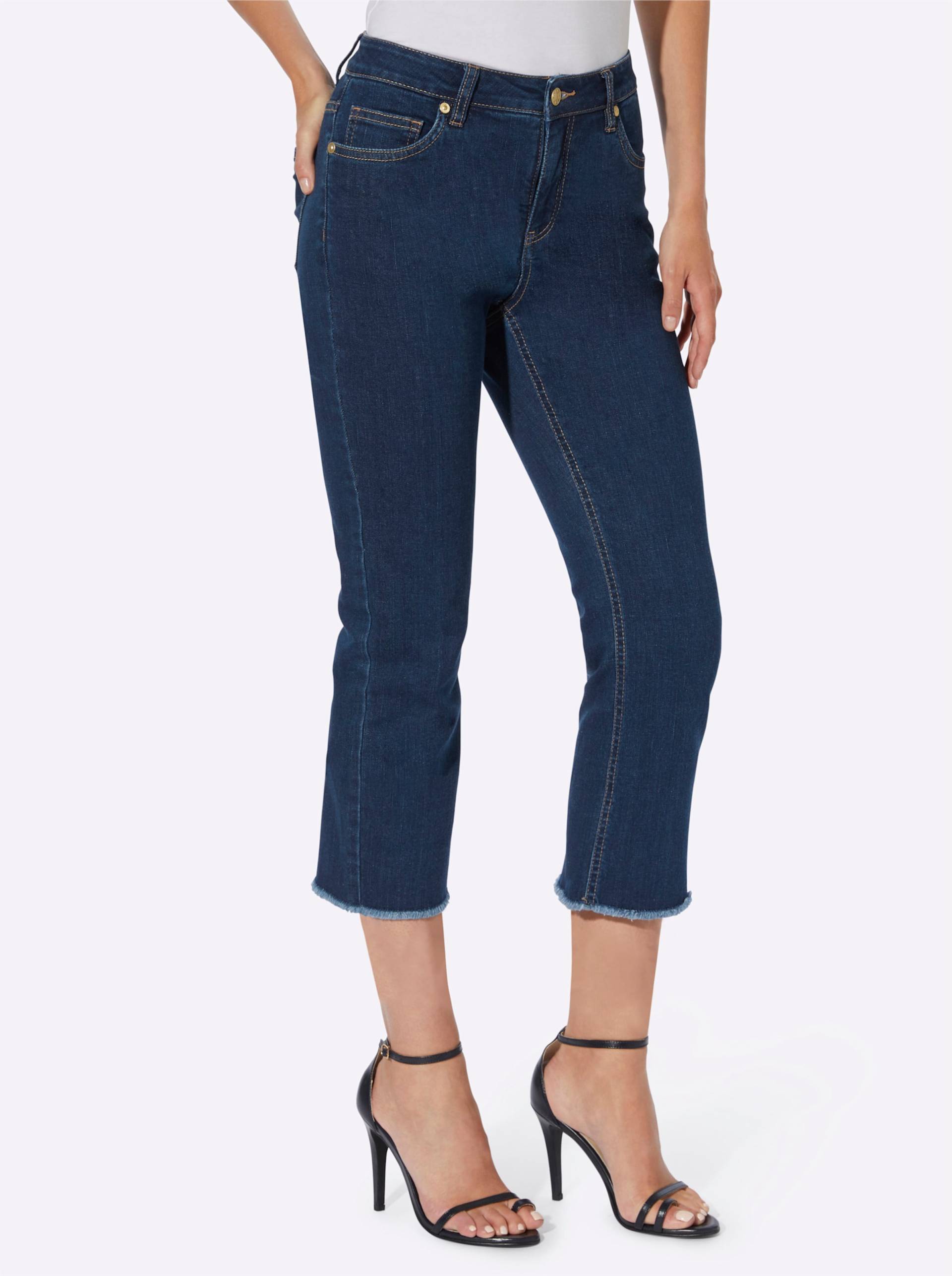 Jeans in blue-stone-washed von heine